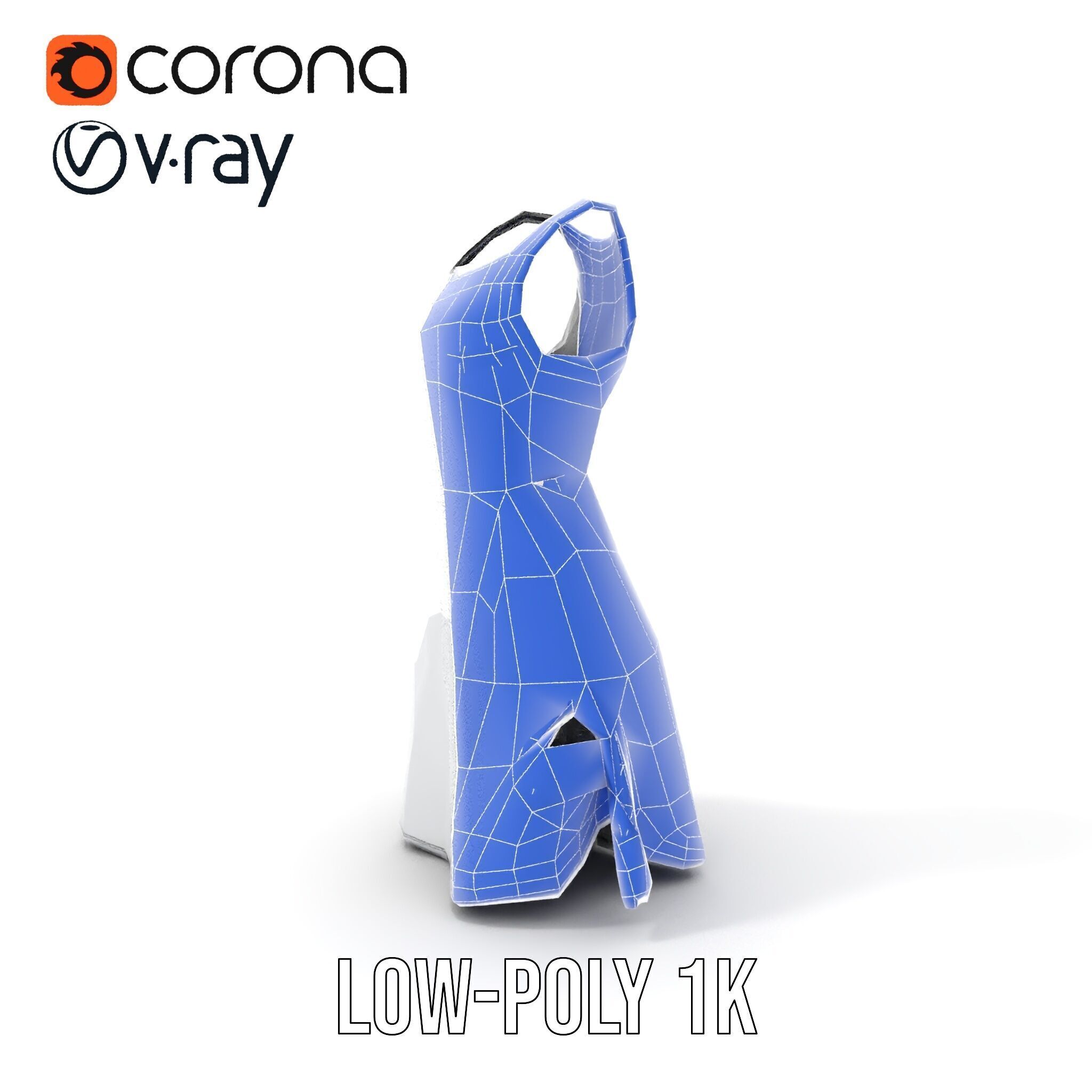 Stylish Athletic Dress D Model Pack Low-poly 3D model_17