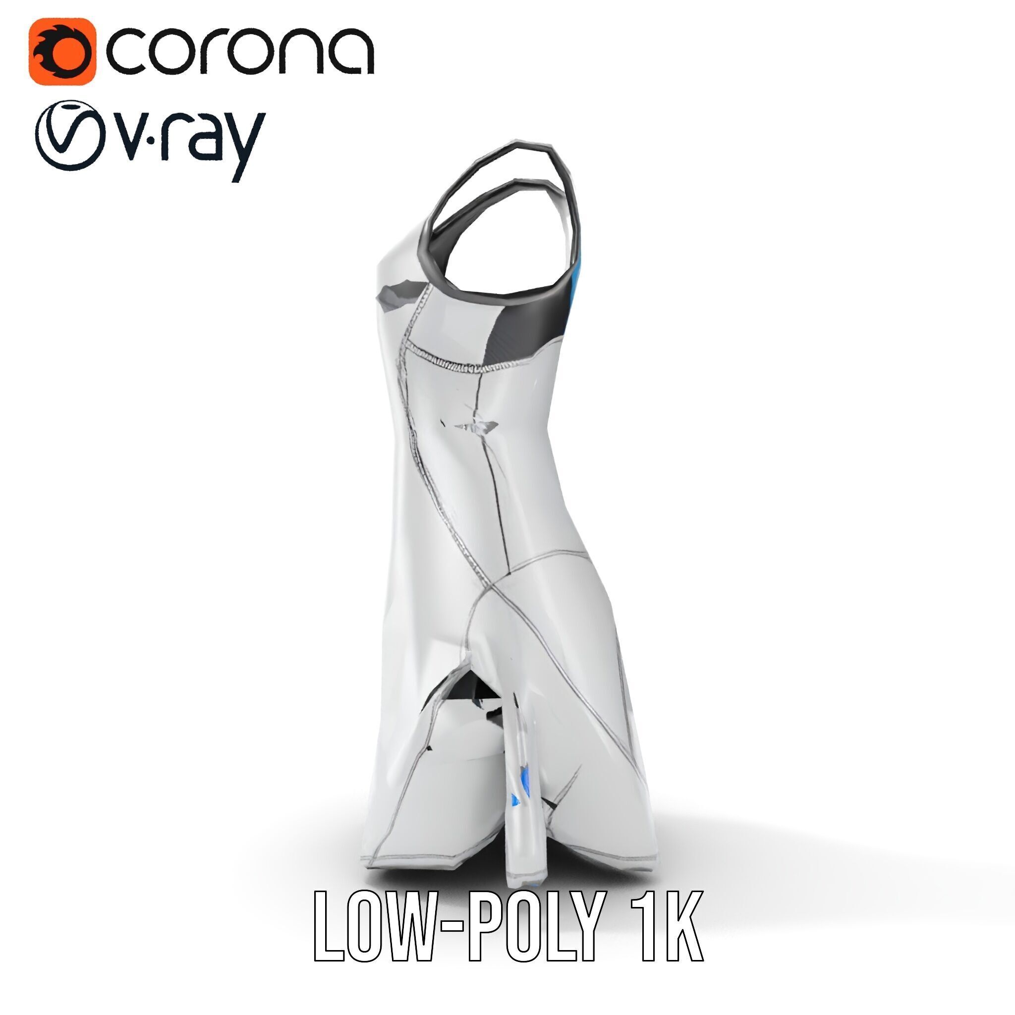 Stylish Athletic Dress D Model Pack Low-poly 3D model_22