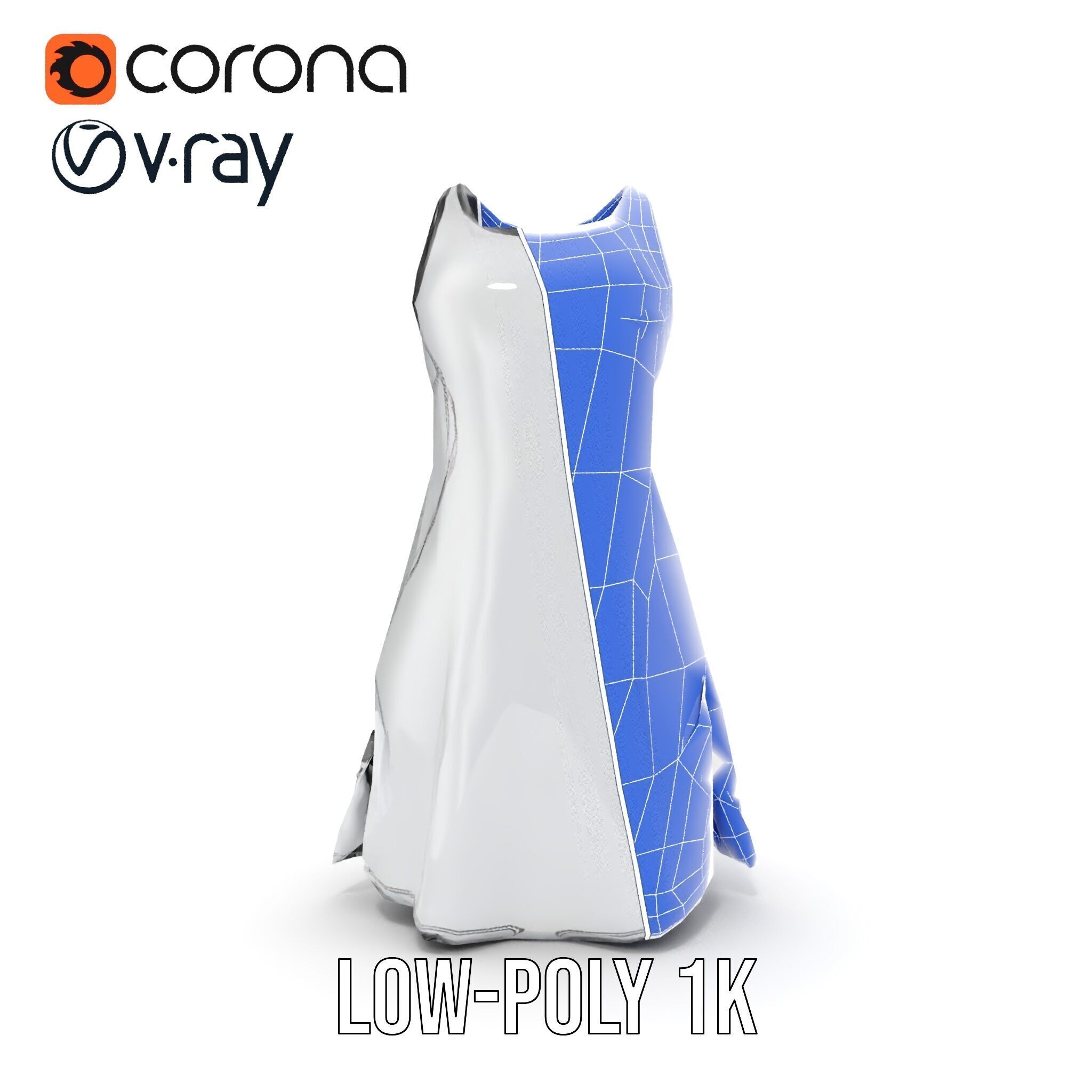 Stylish Athletic Dress D Model Pack Low-poly 3D model_25