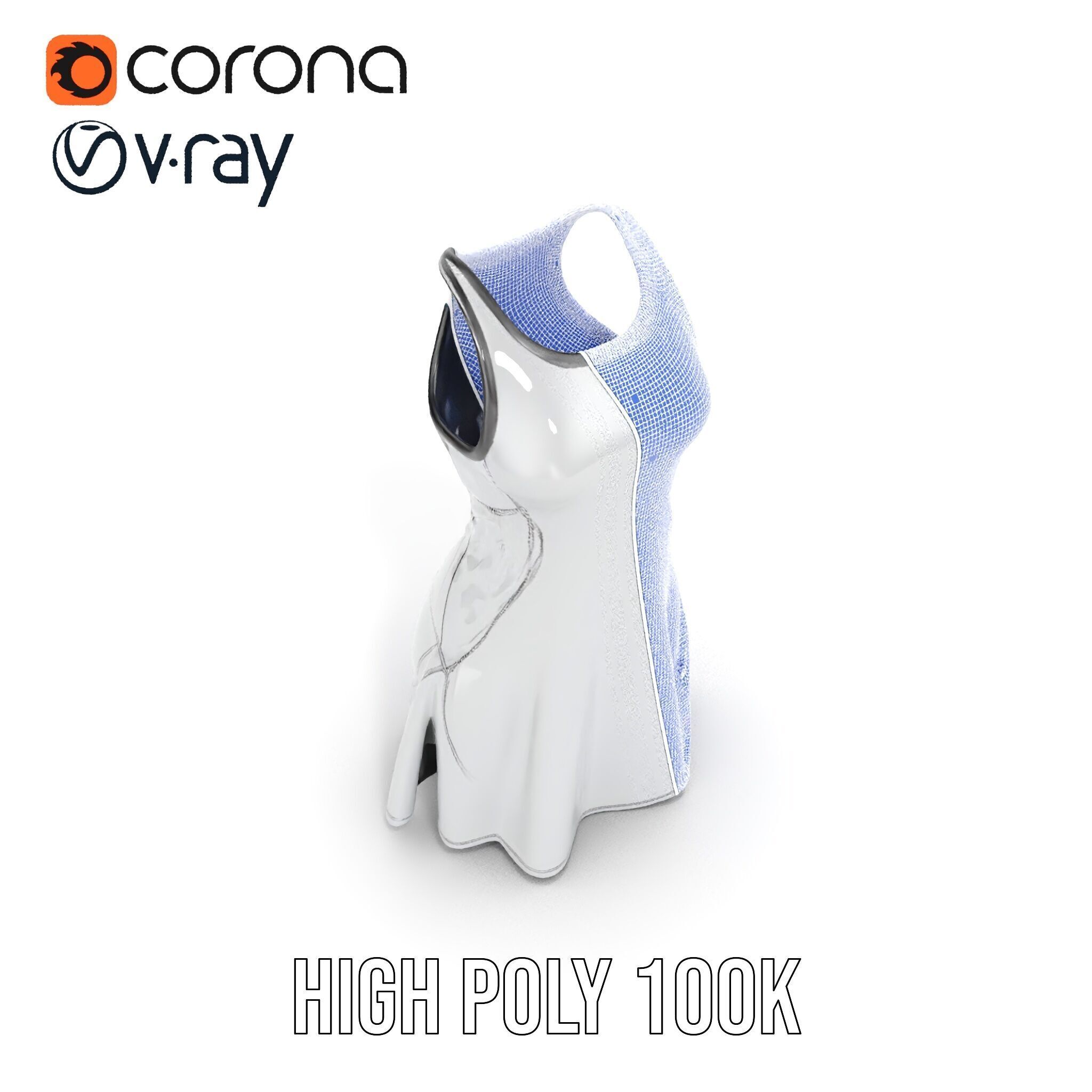 Stylish Athletic Dress D Model Pack Low-poly 3D model_32