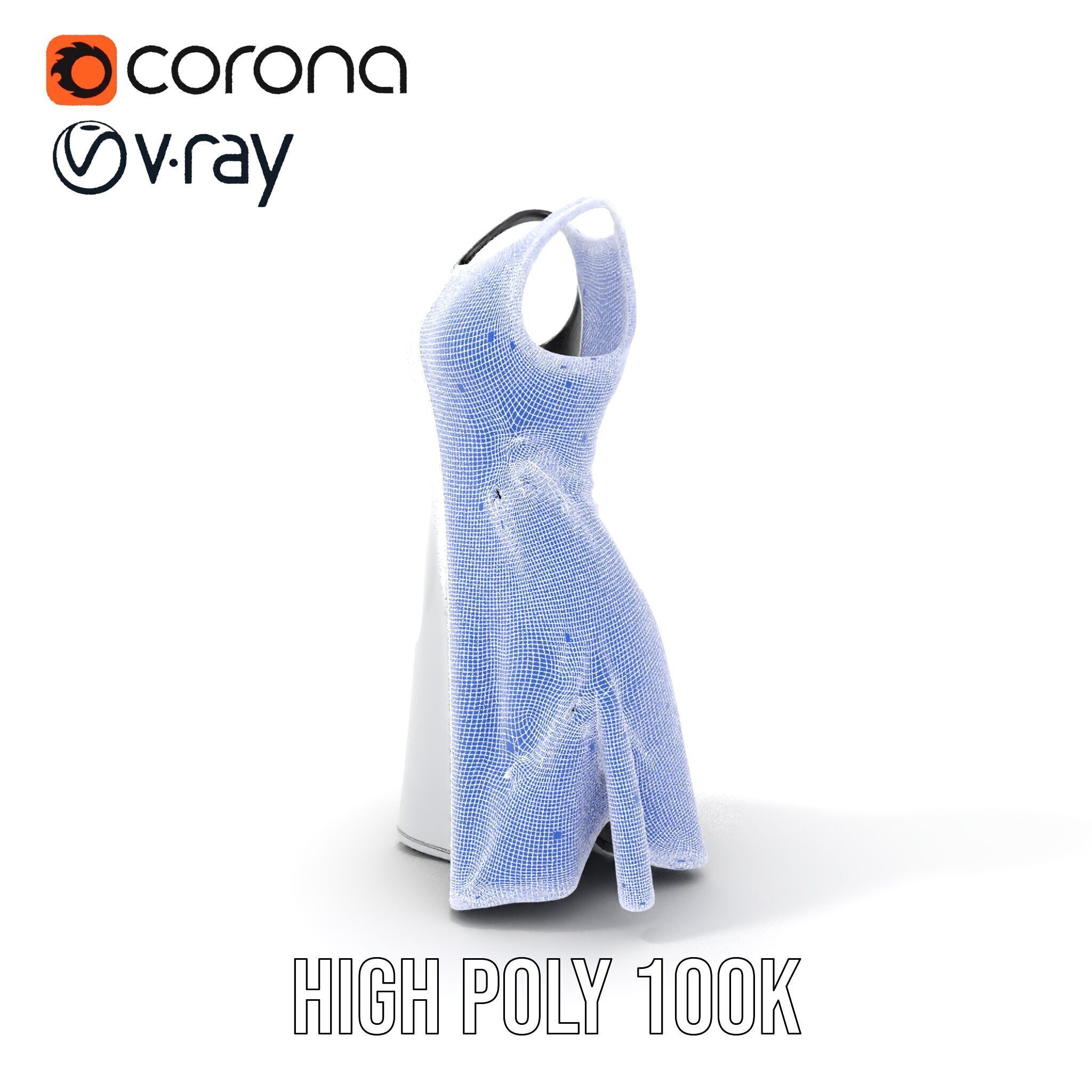 Stylish Athletic Dress D Model Pack Low-poly 3D model_4