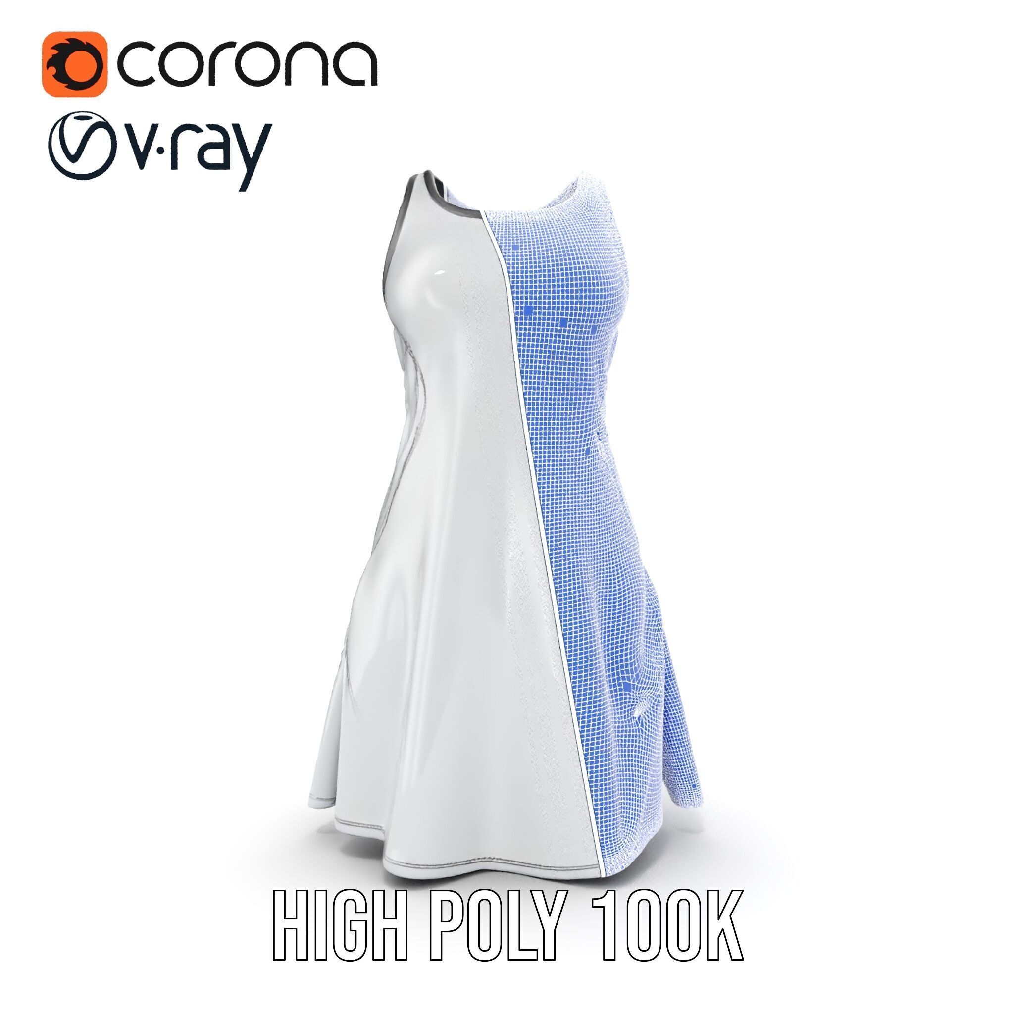 Stylish Athletic Dress D Model Pack Low-poly 3D model_29