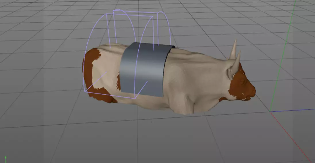 cow ride Free low-poly 3D model_0