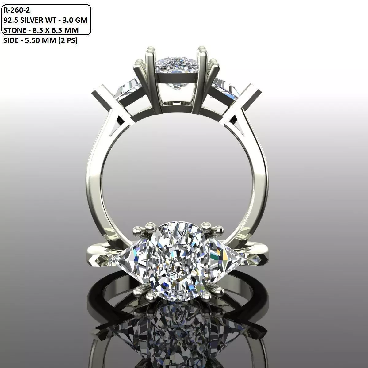 Solitaire Ring 3D print model_0