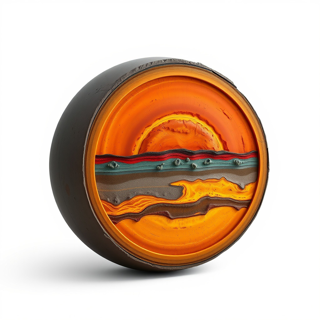 Vibrant Abstract Sunset Disk Model Pack Texture_3