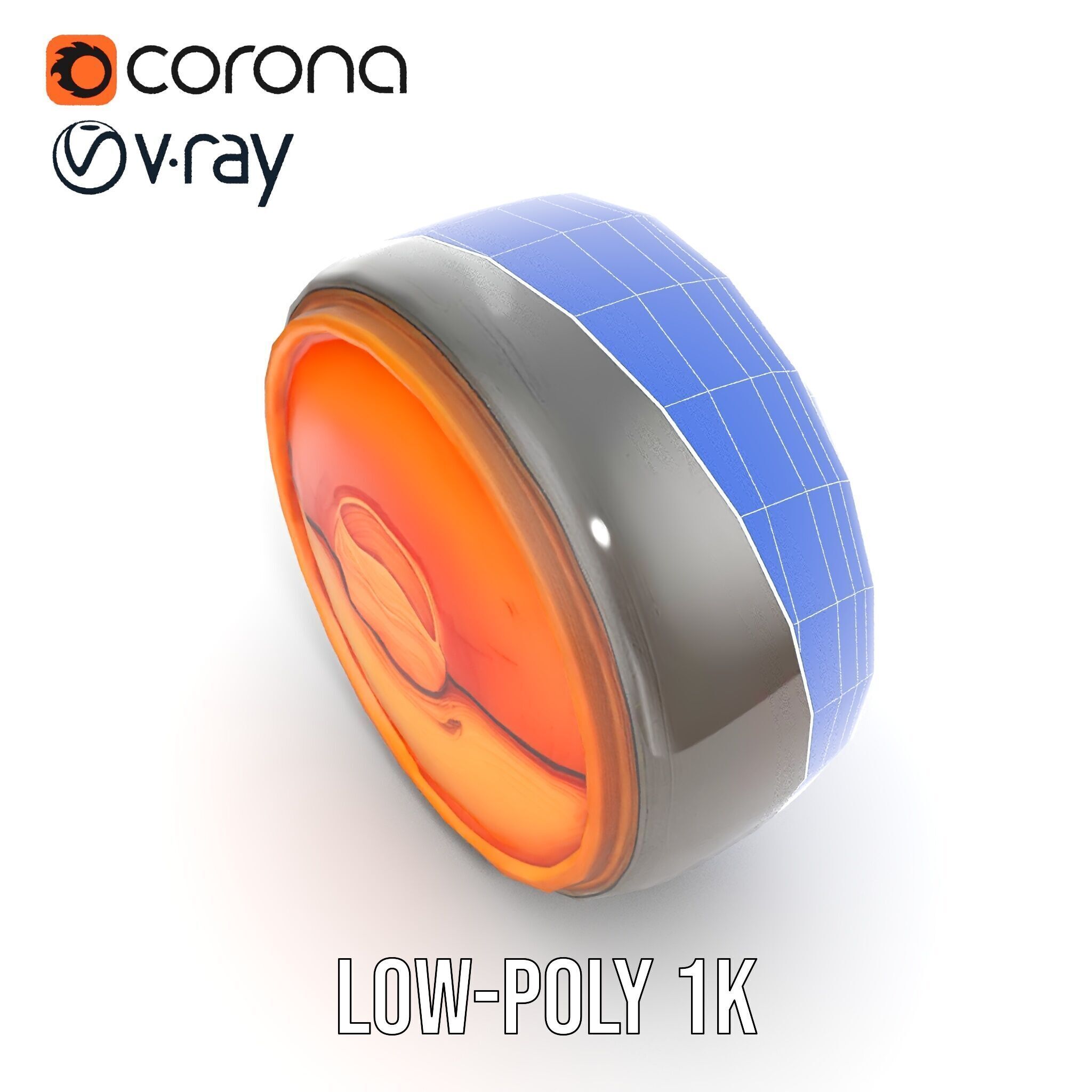 Vibrant Abstract Sunset Disk Model Pack Texture_19