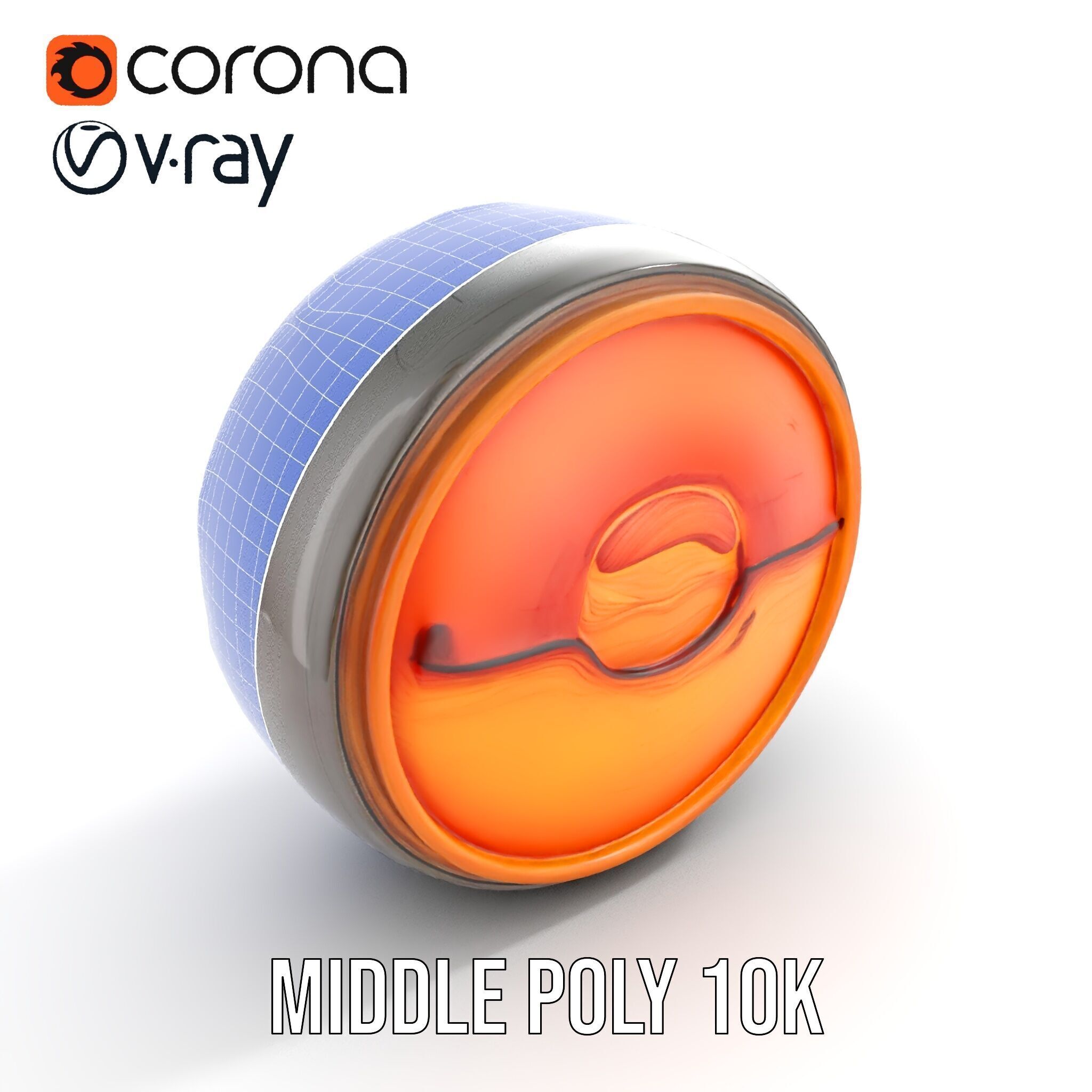 Vibrant Abstract Sunset Disk Model Pack Texture_28