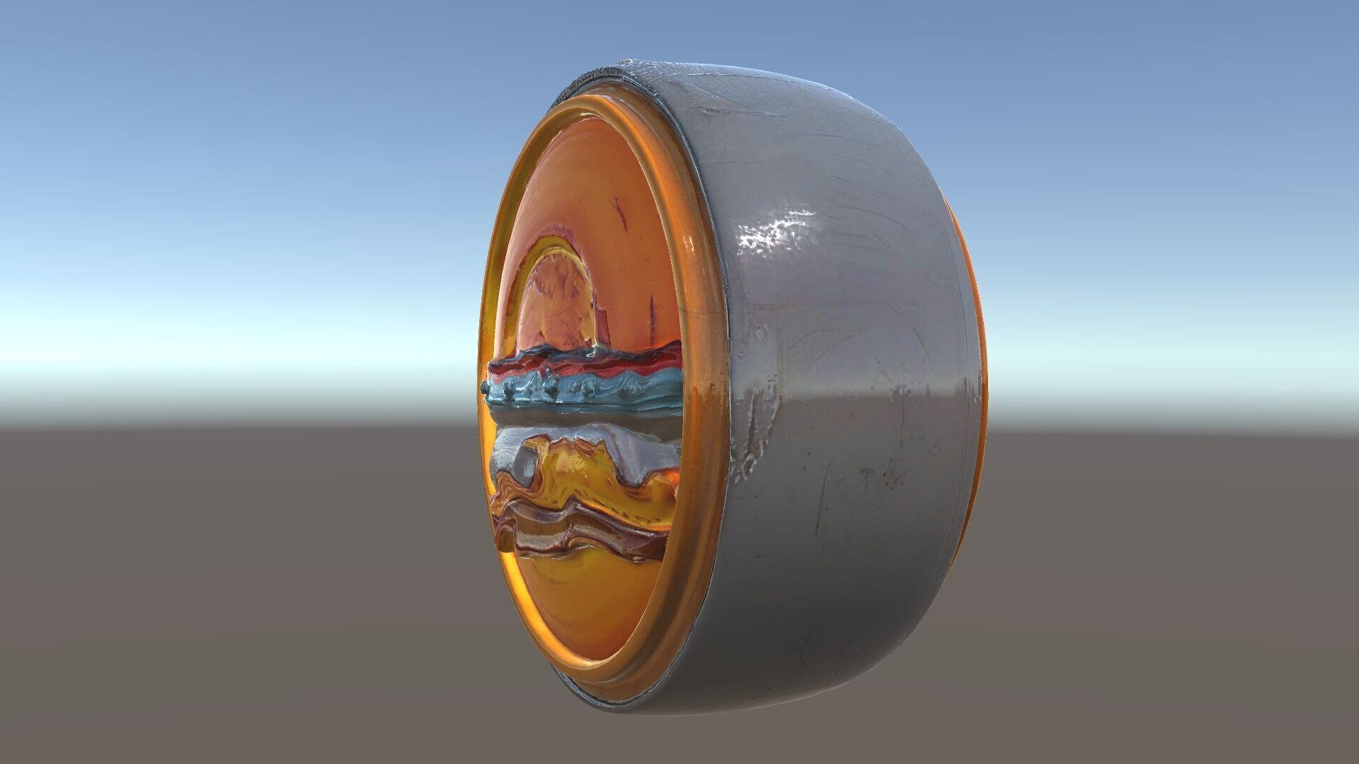 Vibrant Abstract Sunset Disk Model Pack Texture_34