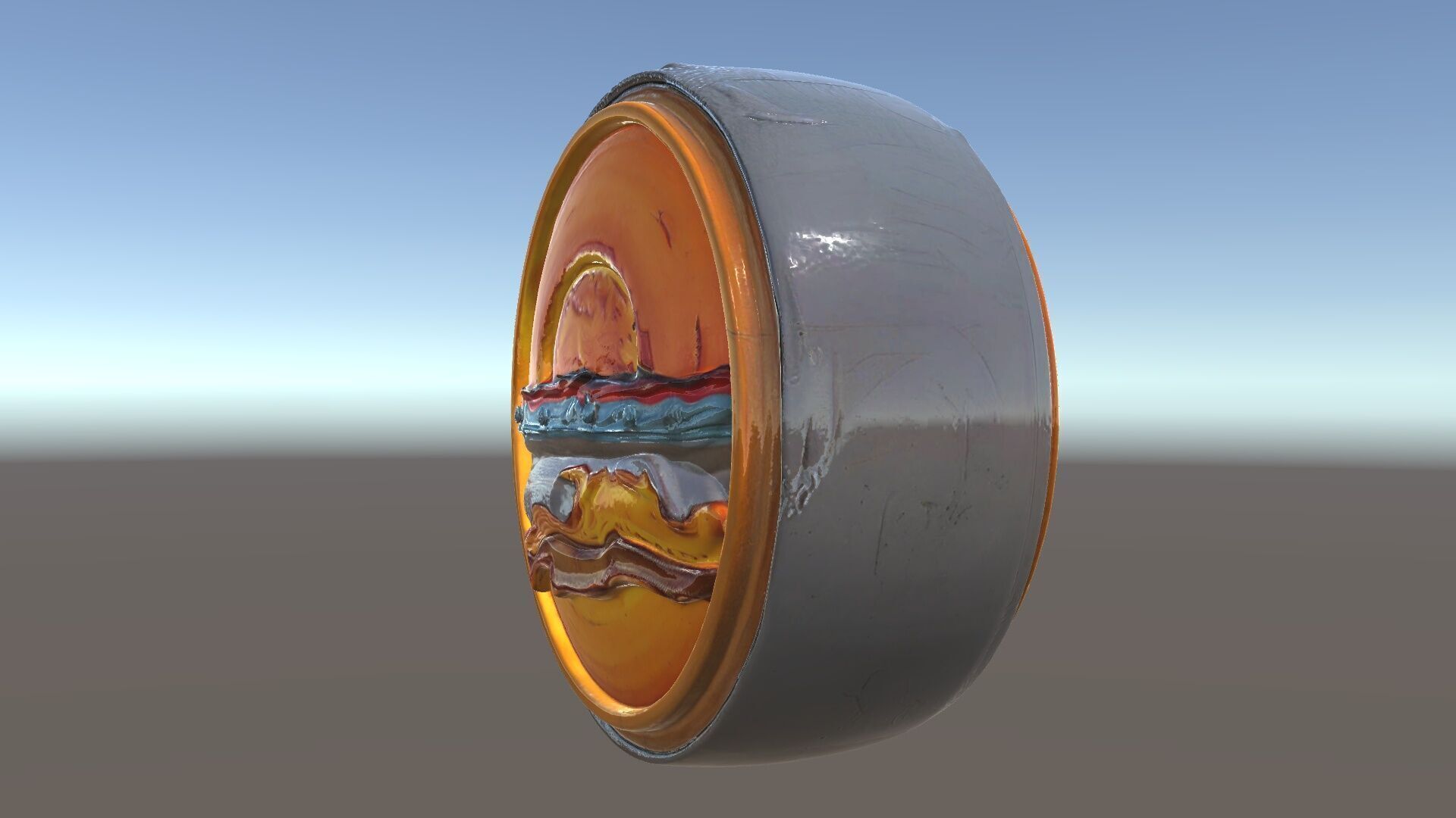 Vibrant Abstract Sunset Disk Model Pack Texture_6