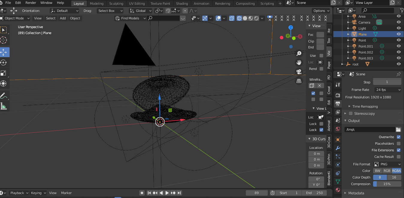 Clam in under sea  3D model_4