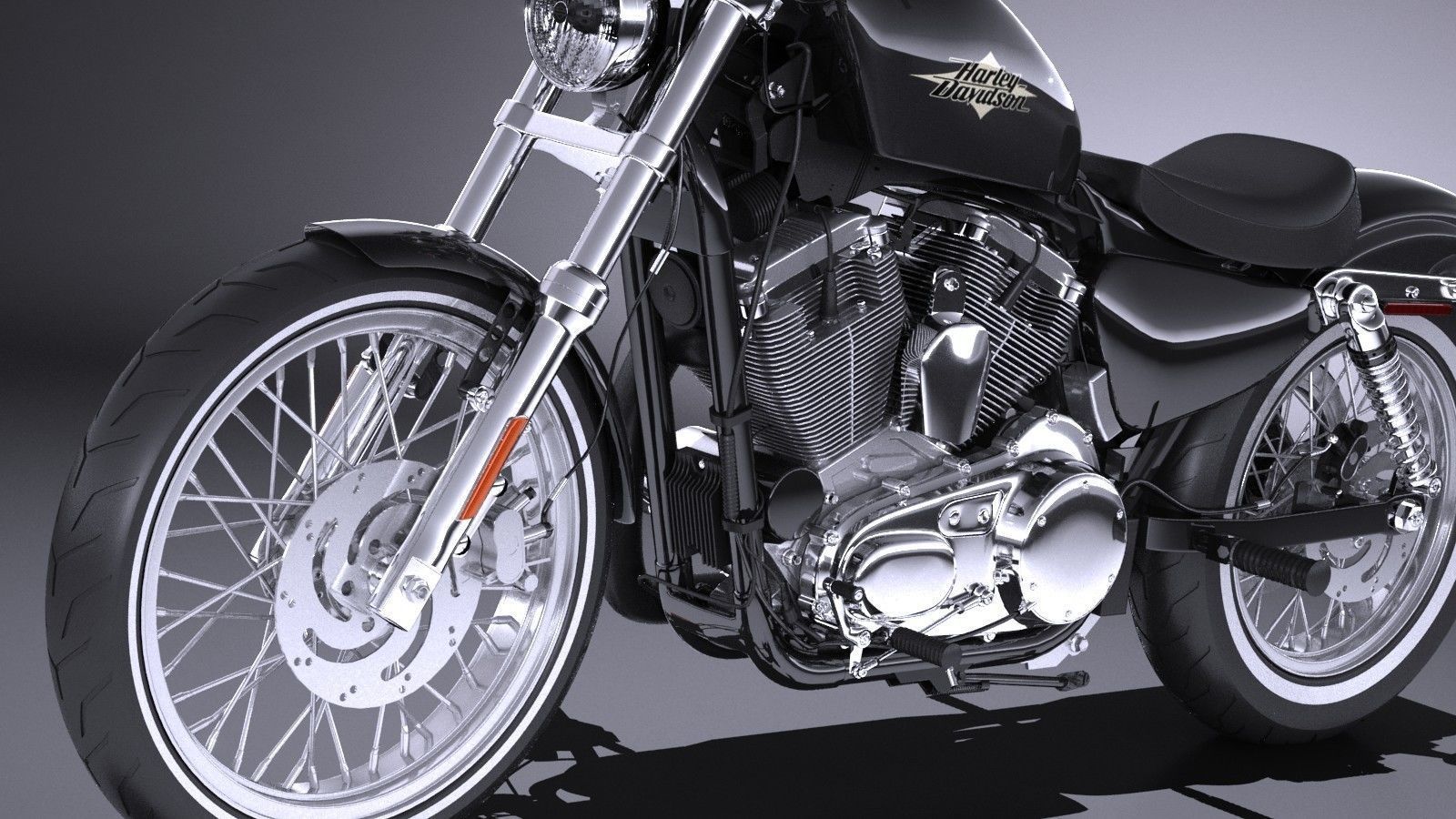 Harley Davidson Seventy Two 2016 3D model_2