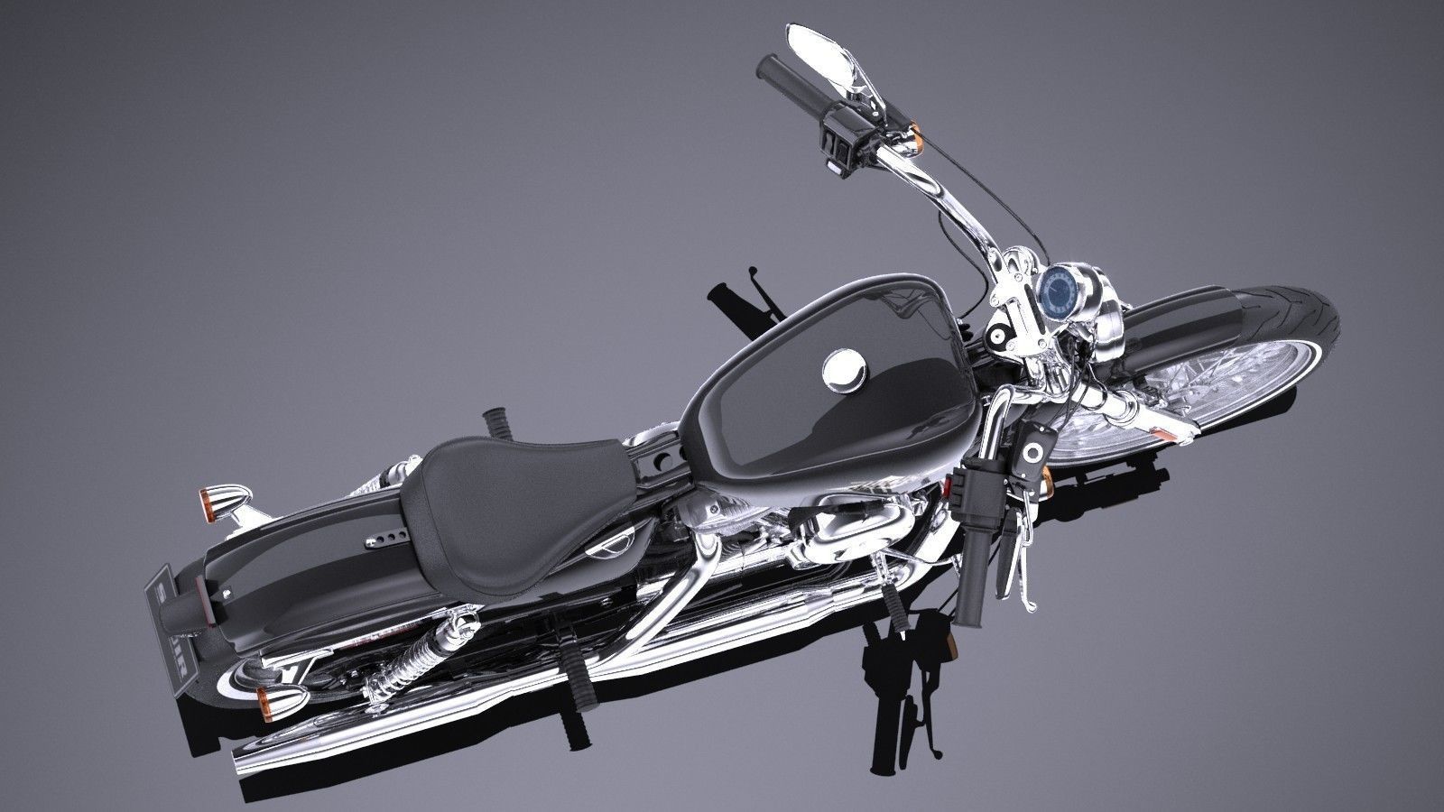 Harley Davidson Seventy Two 2016 3D model_7