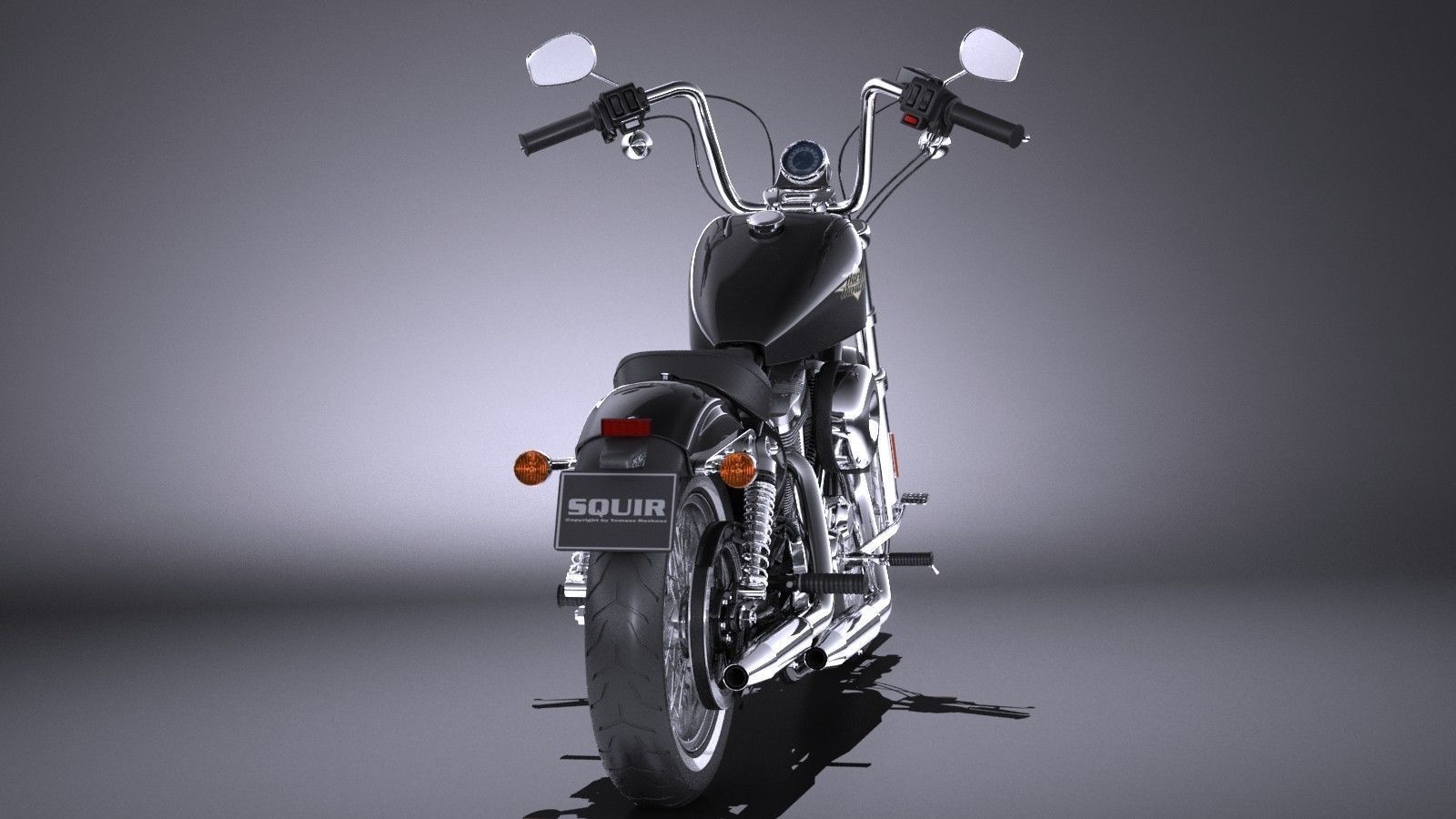 Harley Davidson Seventy Two 2016 3D model_4