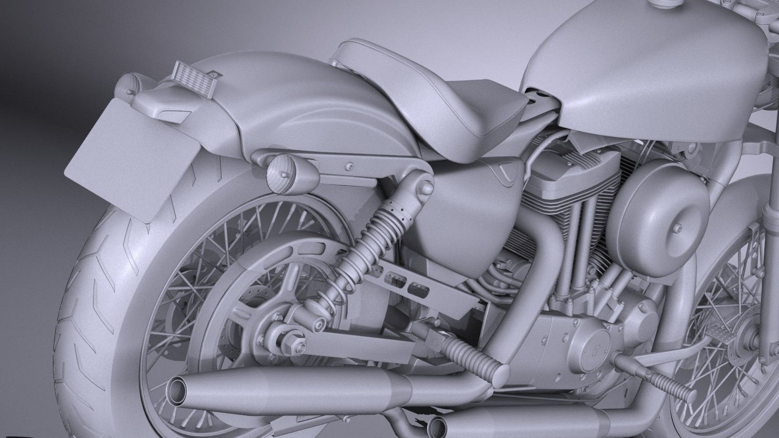 Harley Davidson Seventy Two 2016 3D model_10