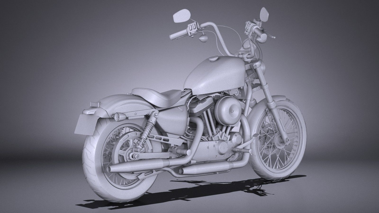 Harley Davidson Seventy Two 2016 3D model_11
