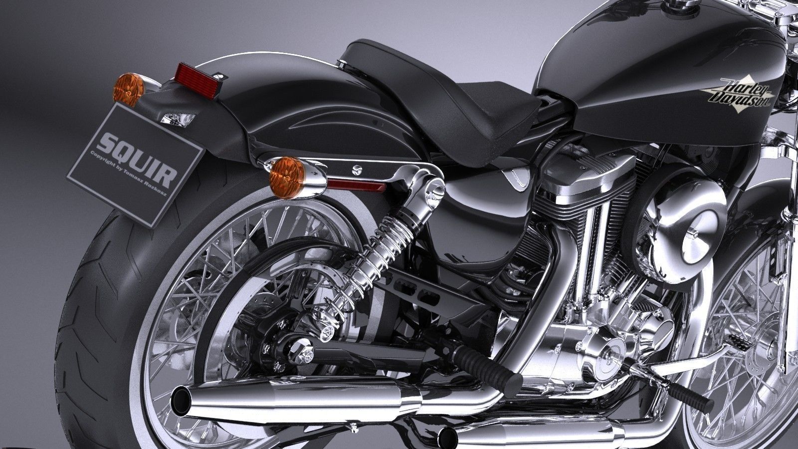 Harley Davidson Seventy Two 2016 3D model_3