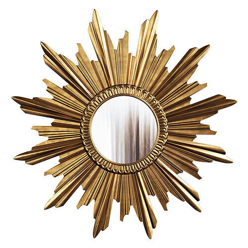  European SUNBURST MIRROR Low-poly 3D model