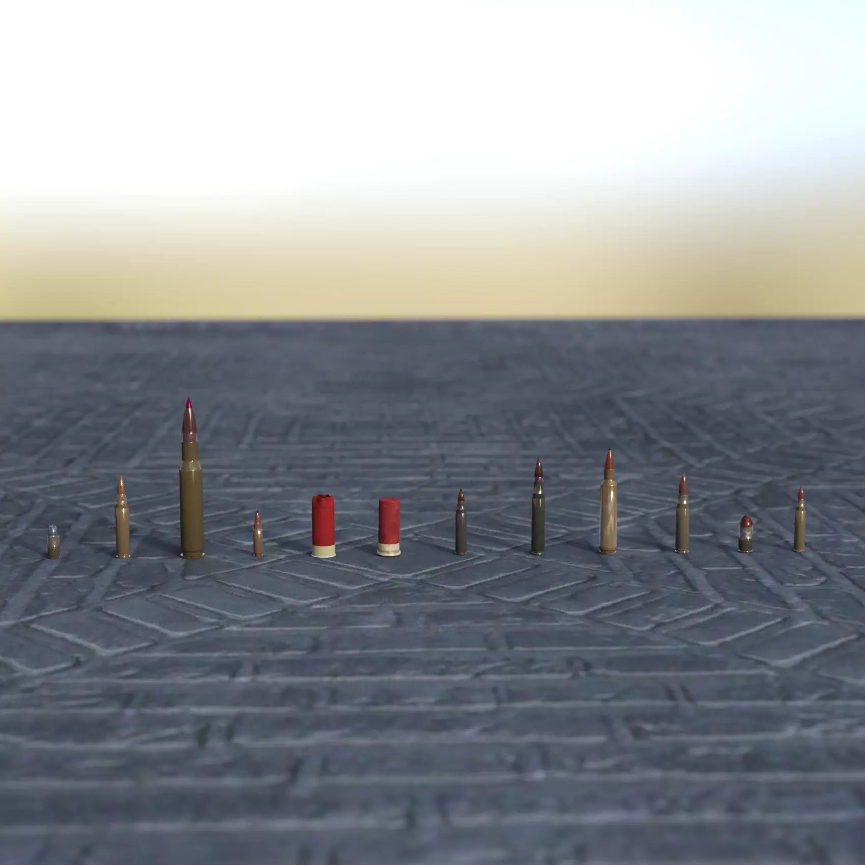 Bullets and Shells for DAZ3D Free 3D model