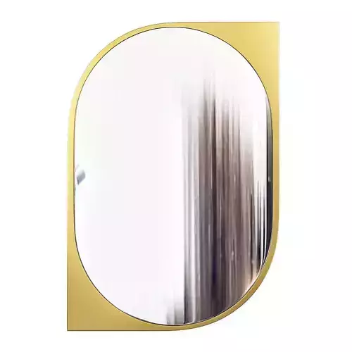 Cat Eye Metal Wall Mirror Low-poly 3D model