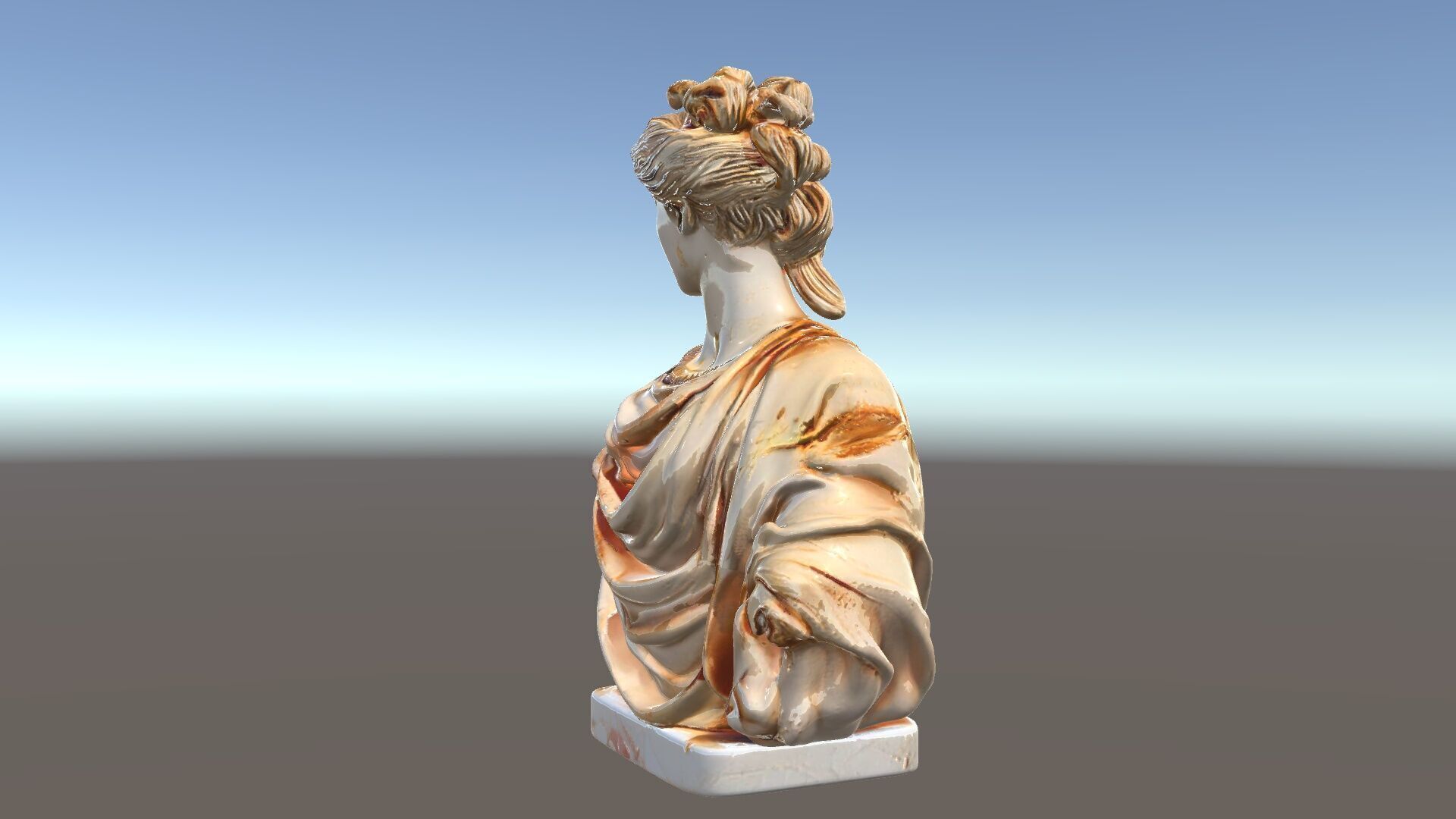 Classical Bust Sculpture Model Pack Low-poly 3D model_6