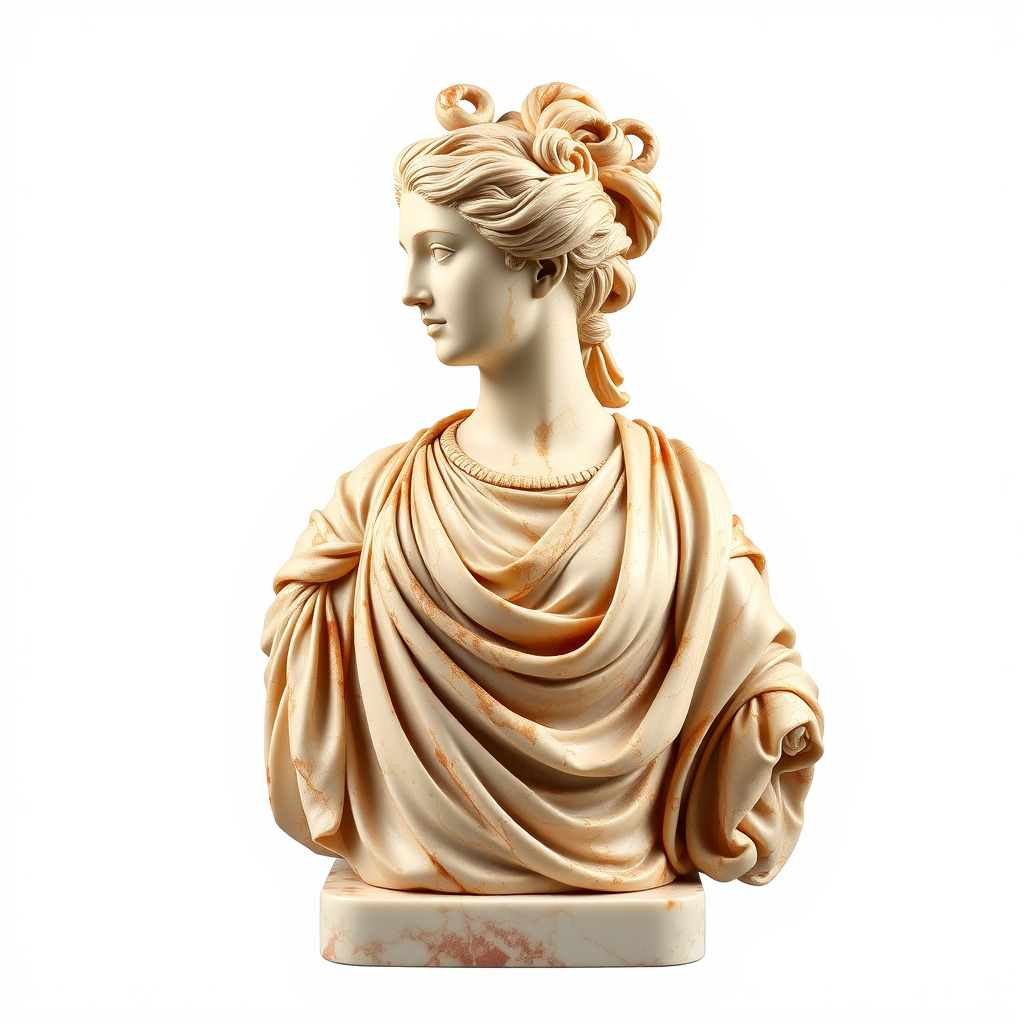 Classical Bust Sculpture Model Pack Low-poly 3D model_3
