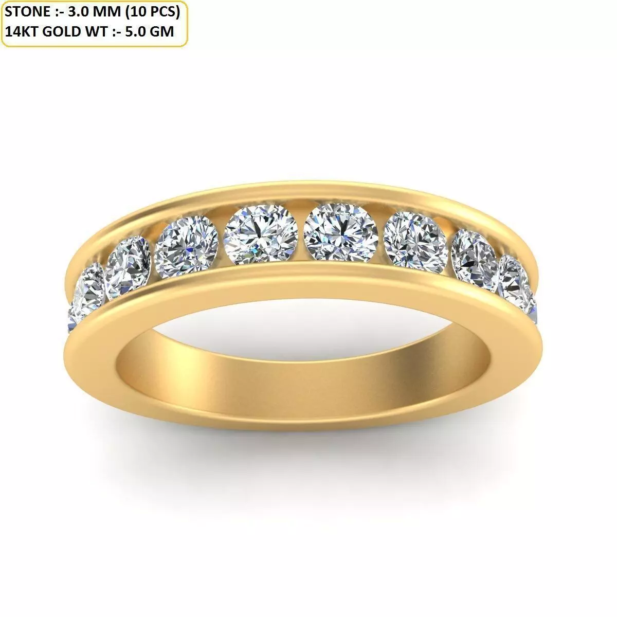 Band Ring 3D print model_0