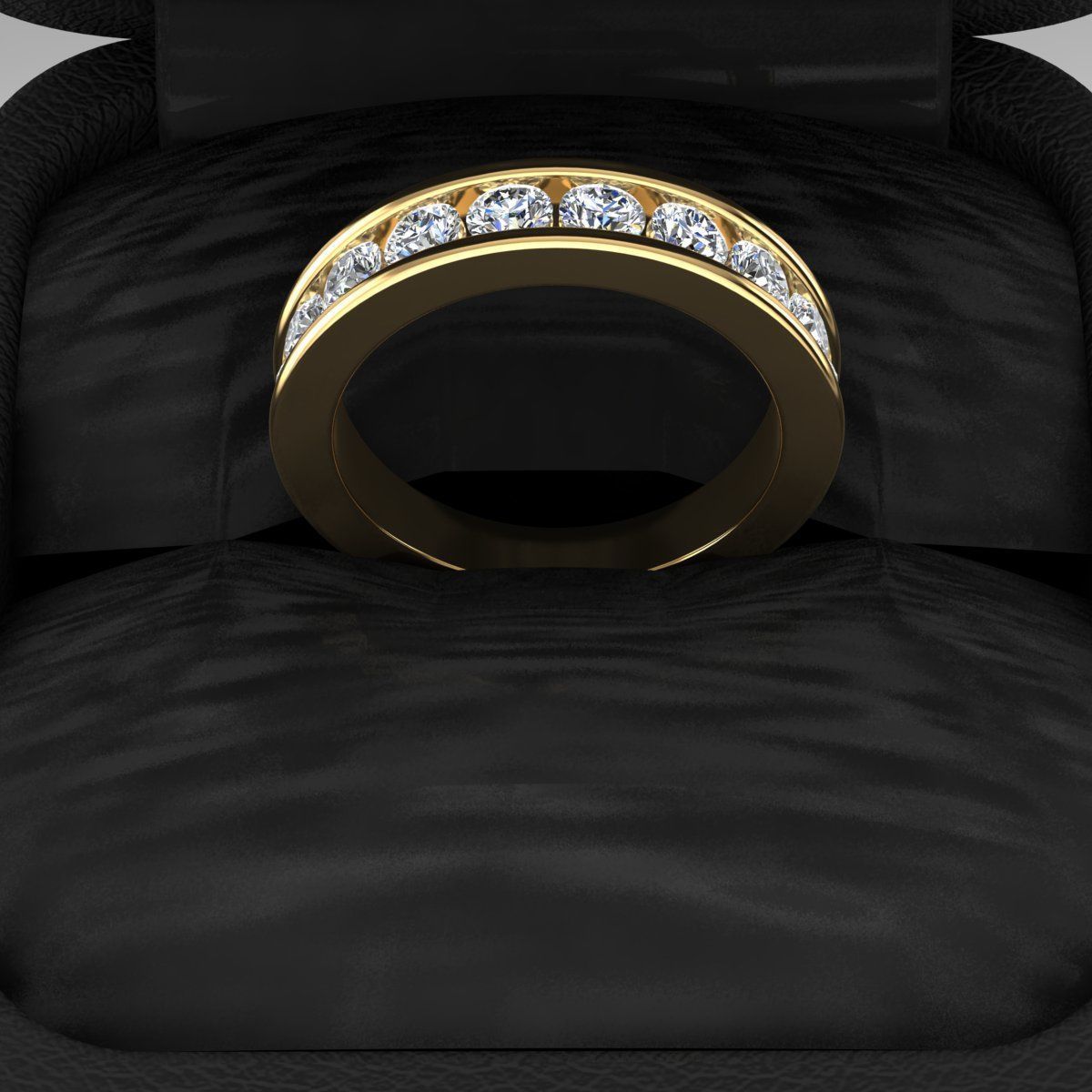 Band Ring 3D print model_1