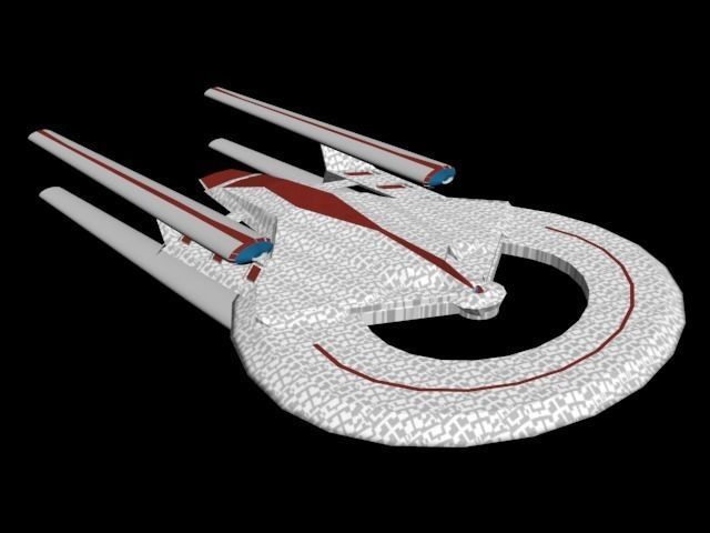 Star Trek Custom Ship Free low-poly 3D model_0
