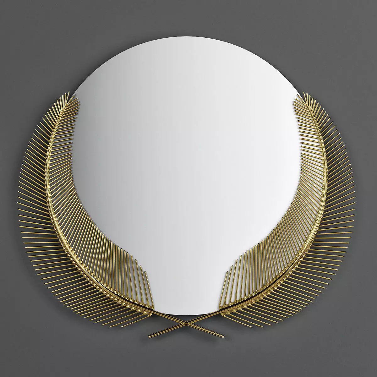 Ghidini 1961 Sunset Medium Mirror in Brass by Nika Zupanc Low-poly 3D model