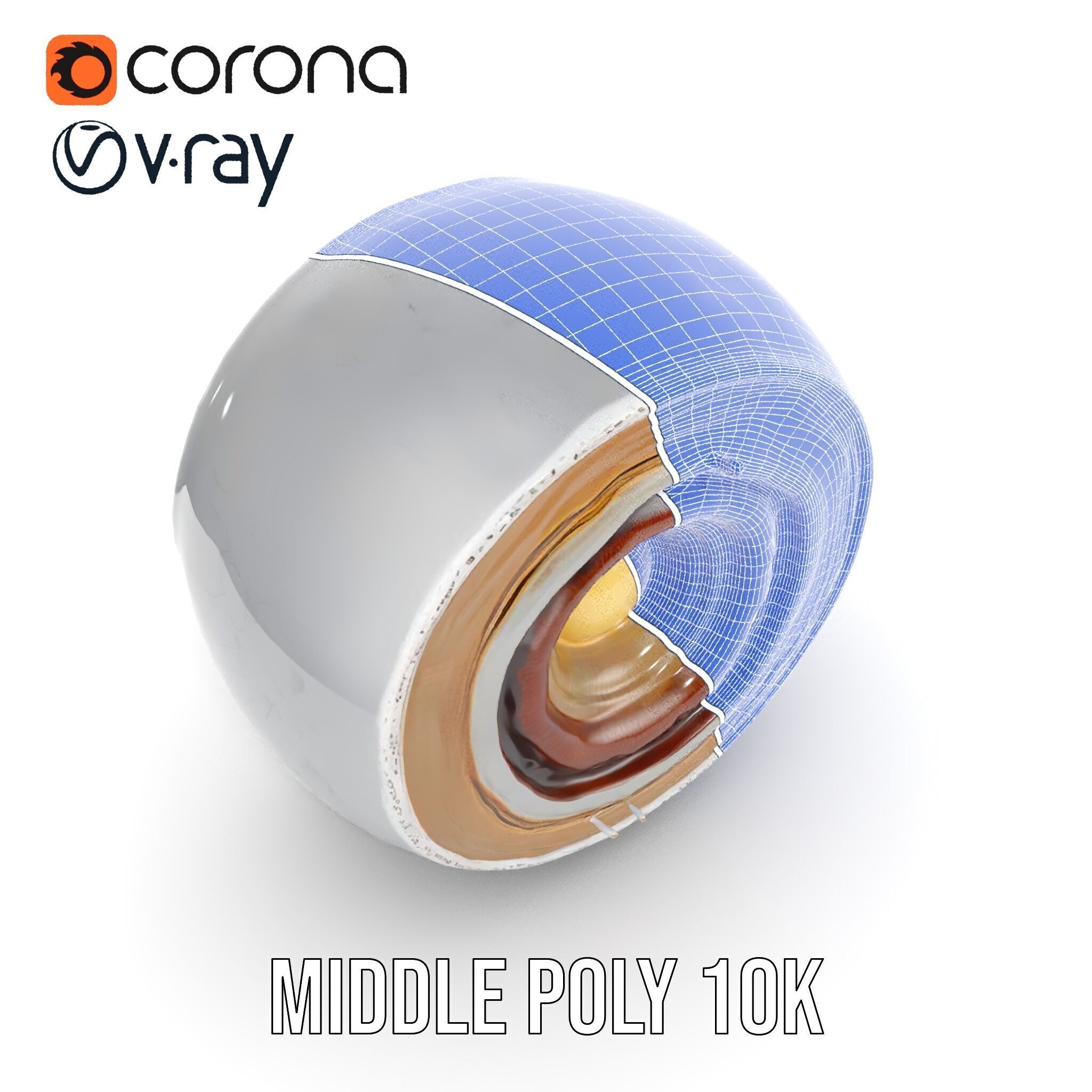 Planet Core Section Model Pack  Detailed Structure for Educat... Low-poly 3D model_28