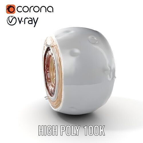 Planet Core Section Model Pack  Detailed Structure for Educat... Low-poly 3D model