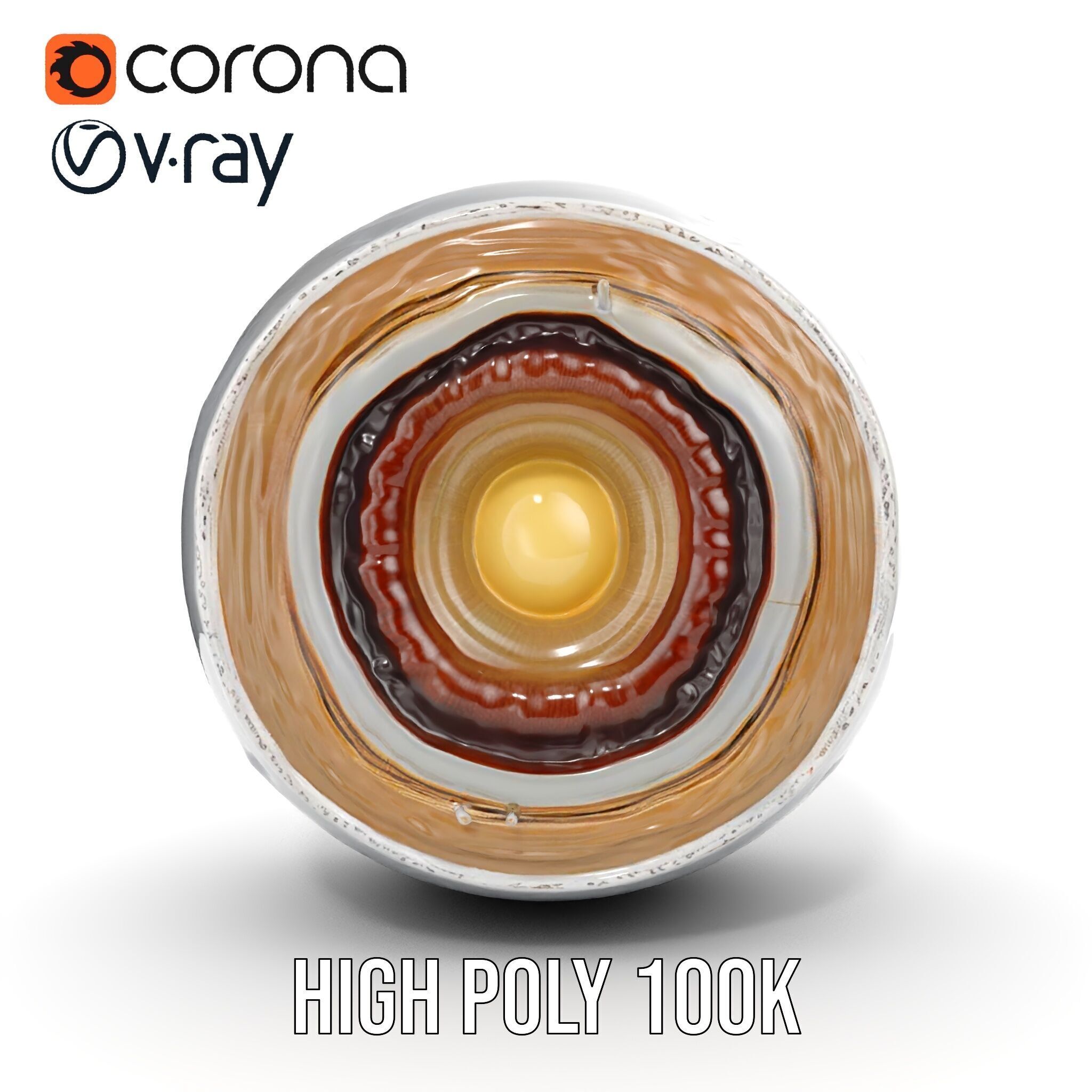 Planet Core Section Model Pack  Detailed Structure for Educat... Low-poly 3D model_30