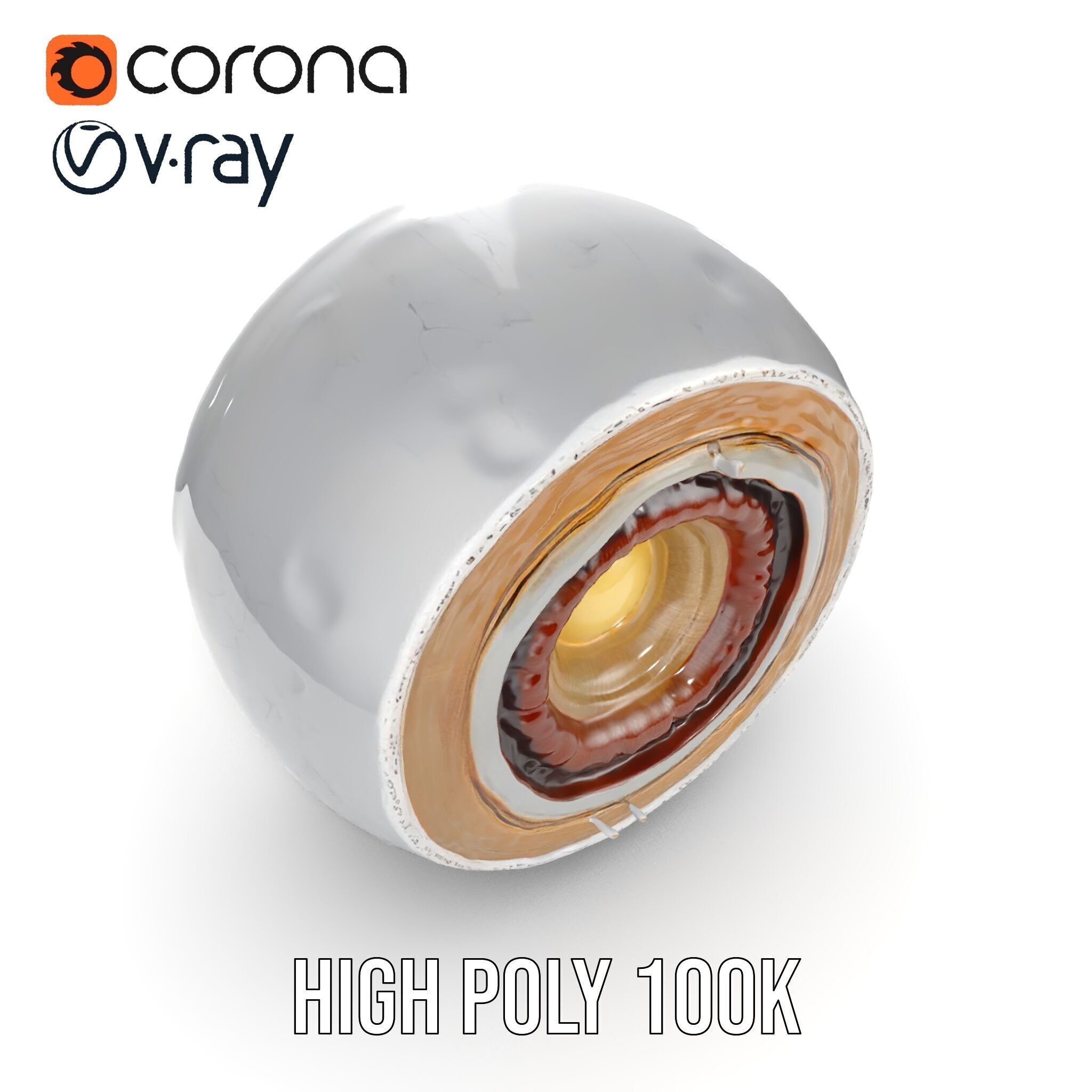 Planet Core Section Model Pack  Detailed Structure for Educat... Low-poly 3D model_13