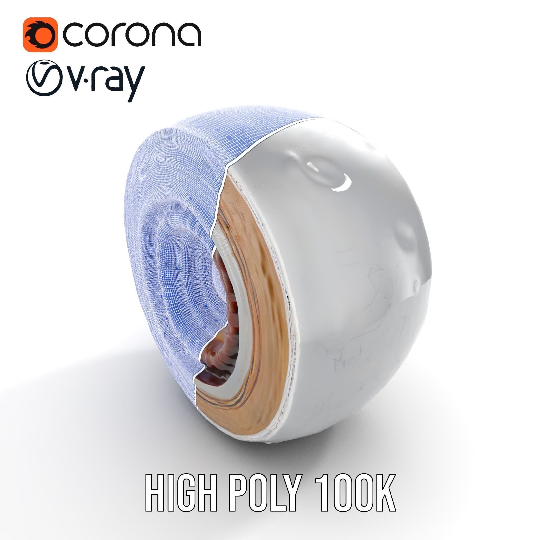 Planet Core Section Model Pack  Detailed Structure for Educat... Low-poly 3D model_36