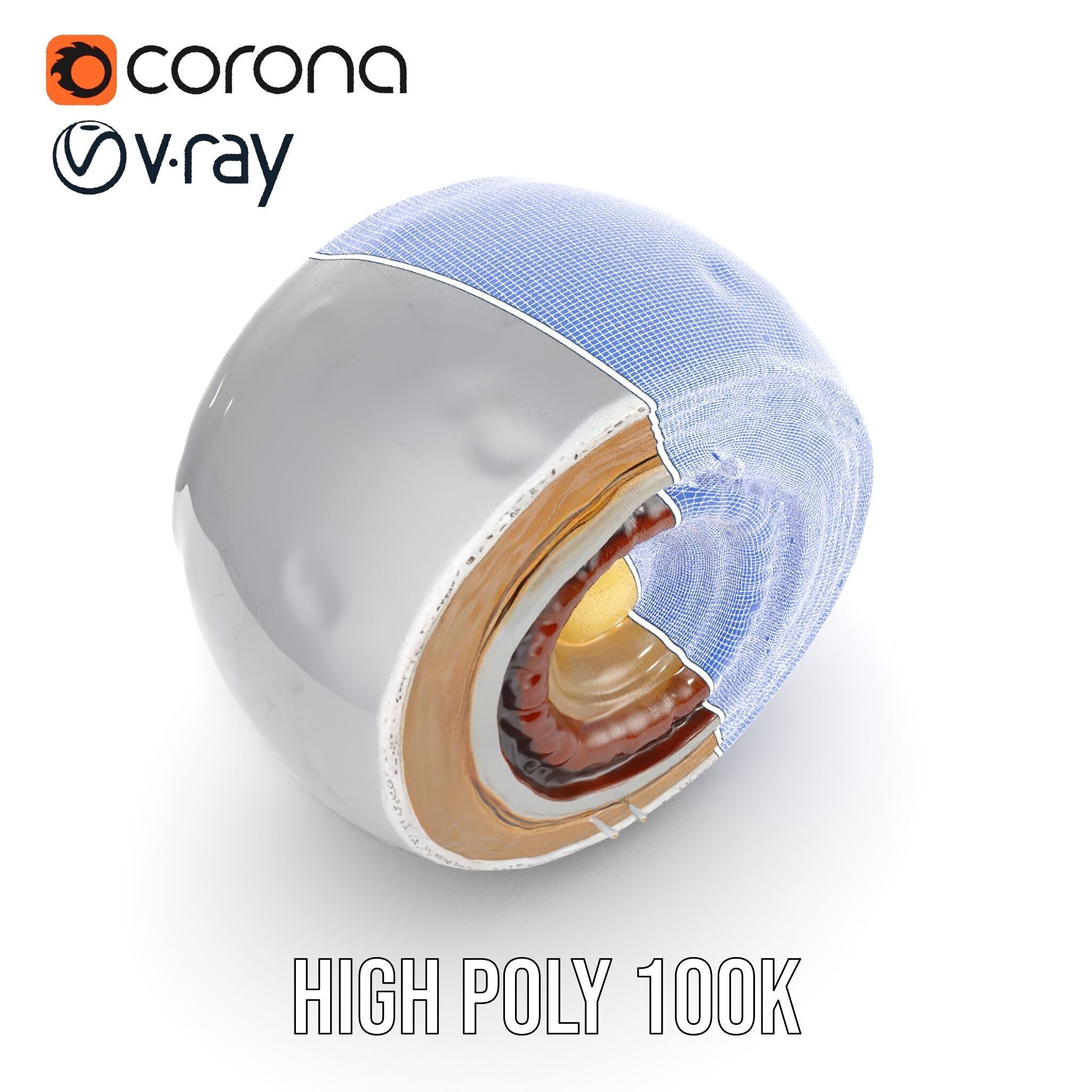 Planet Core Section Model Pack  Detailed Structure for Educat... Low-poly 3D model_33