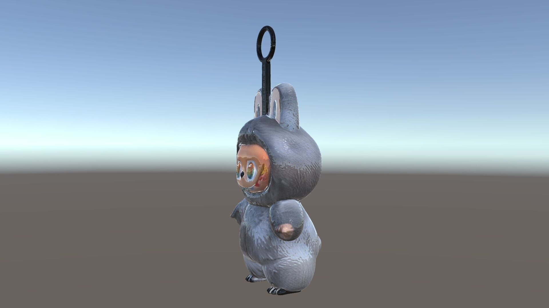 Labubu Monster Keychain Low-poly 3D model Low-poly 3D model_5