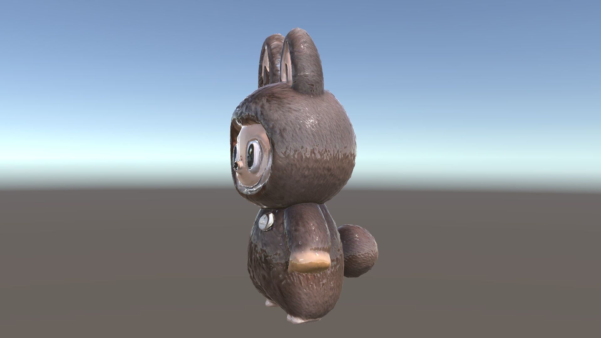 Labubu Monster Keychain Low-poly 3D model Low-poly 3D model_4