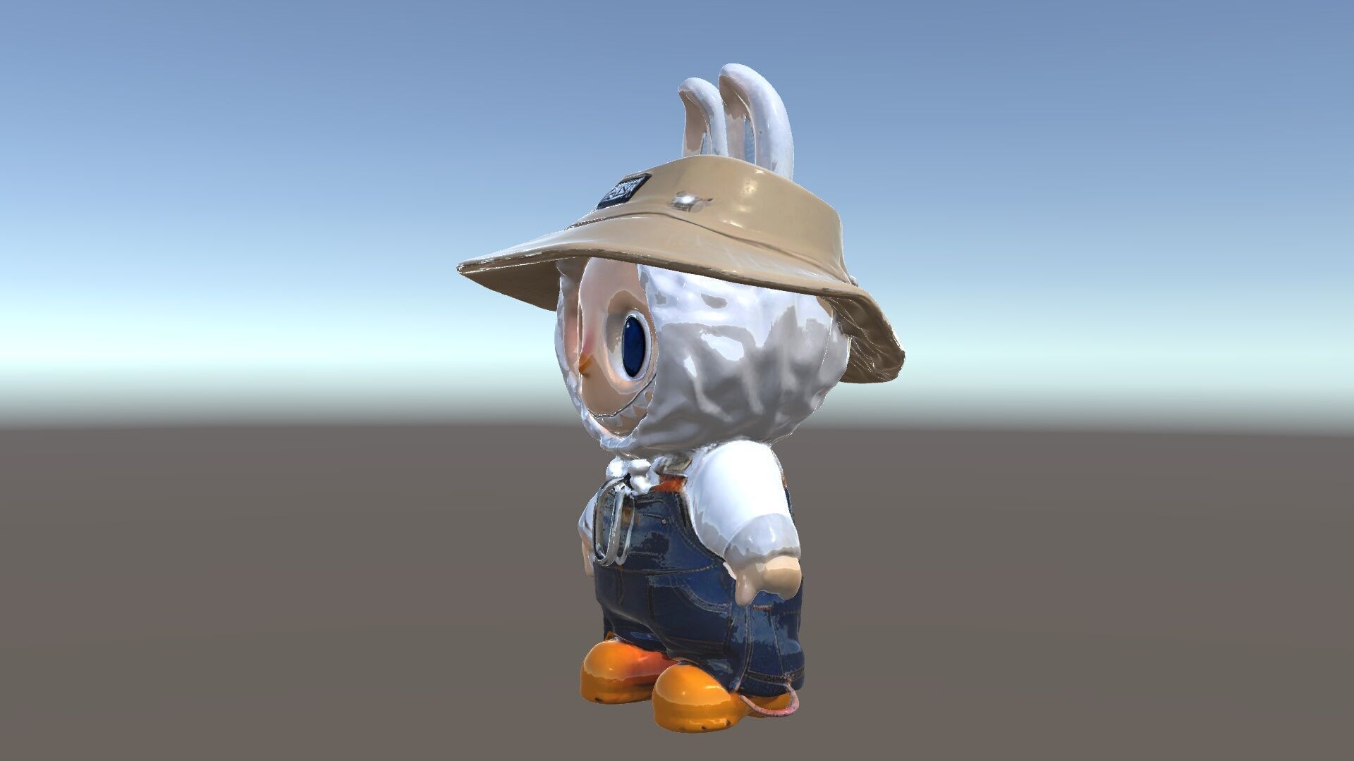 Labubu Monster Keychain Low-poly 3D model Low-poly 3D model_34