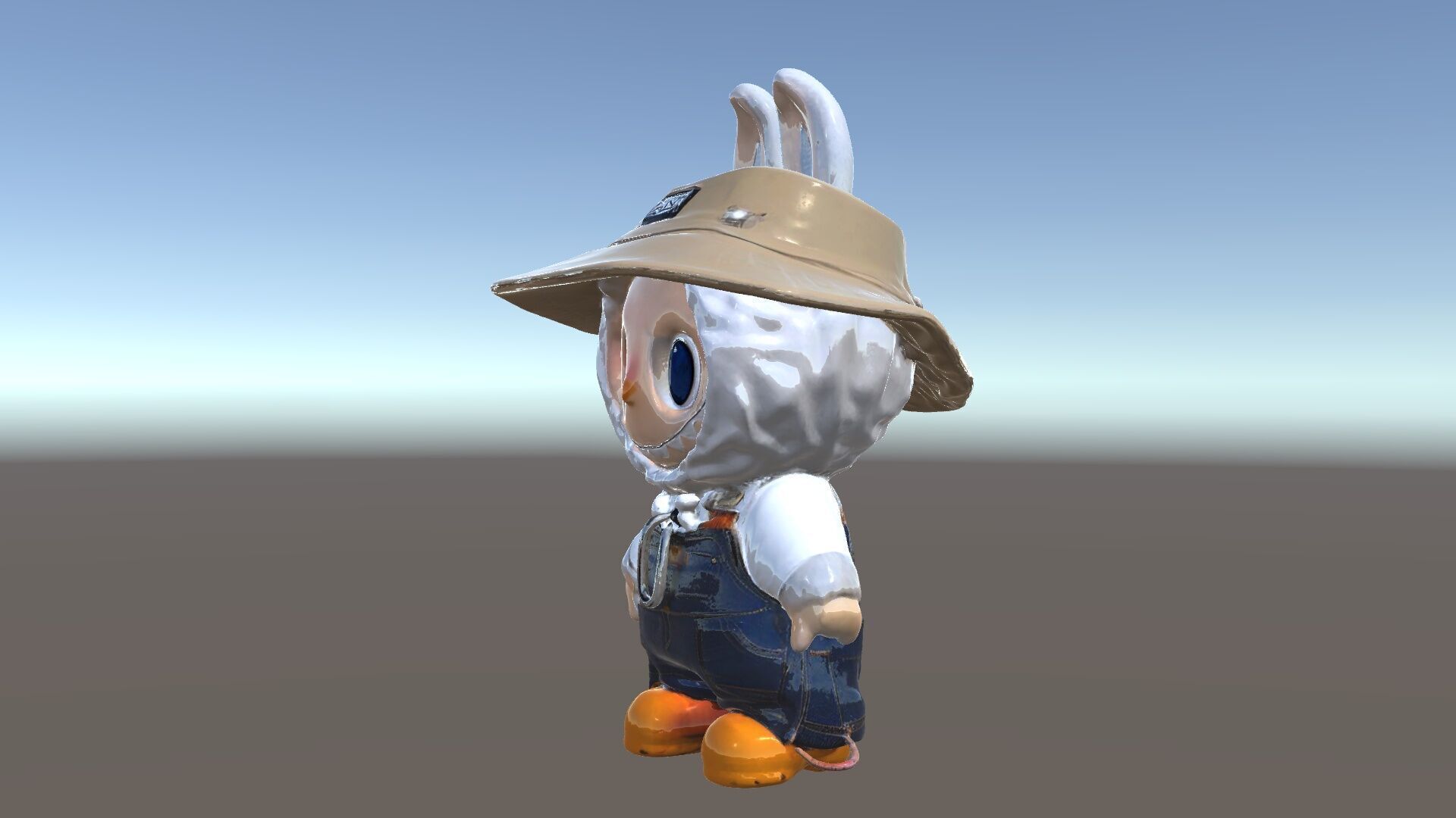 Labubu Monster Keychain Low-poly 3D model Low-poly 3D model_33