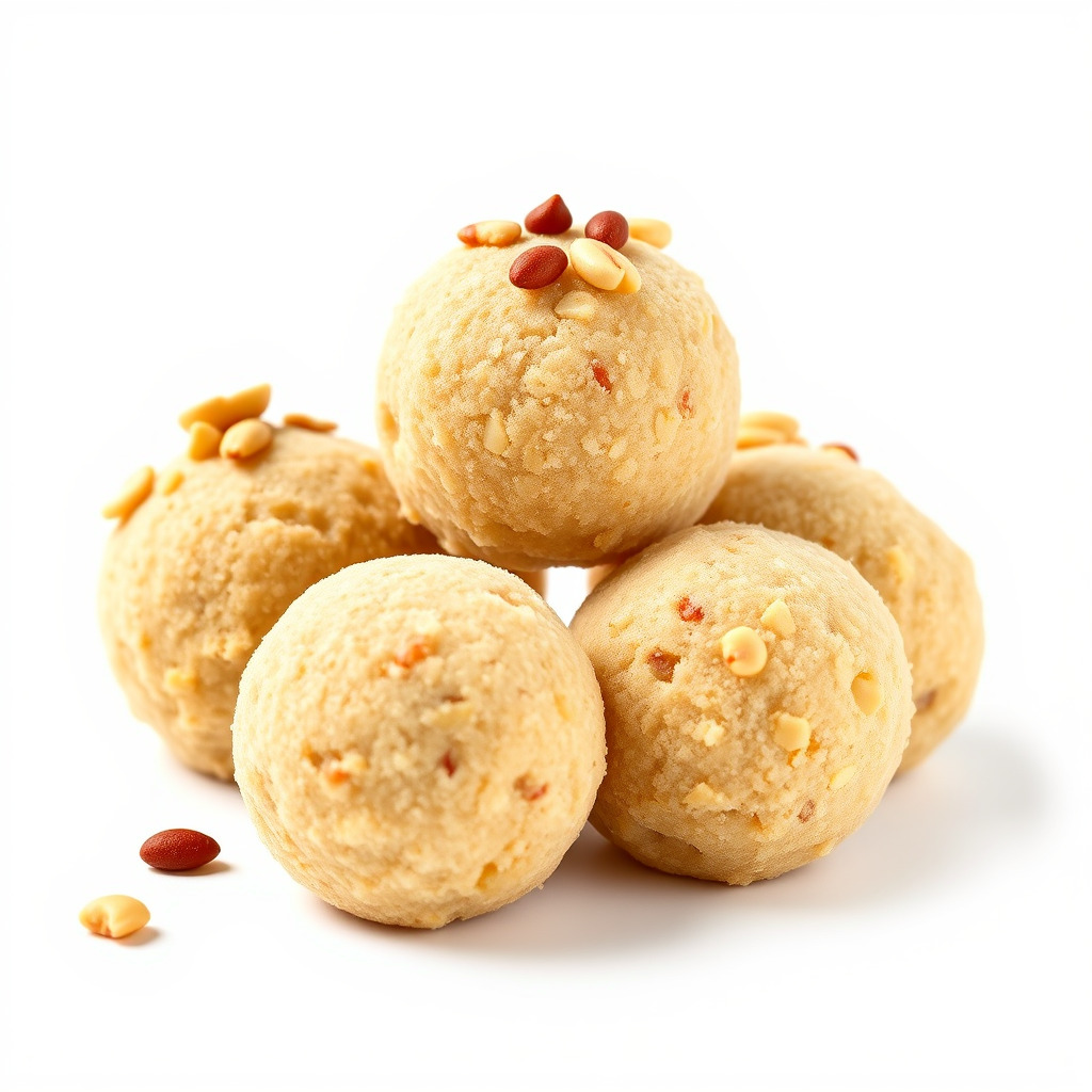 Almond Cookie Balls model pack Low-poly 3D model_3