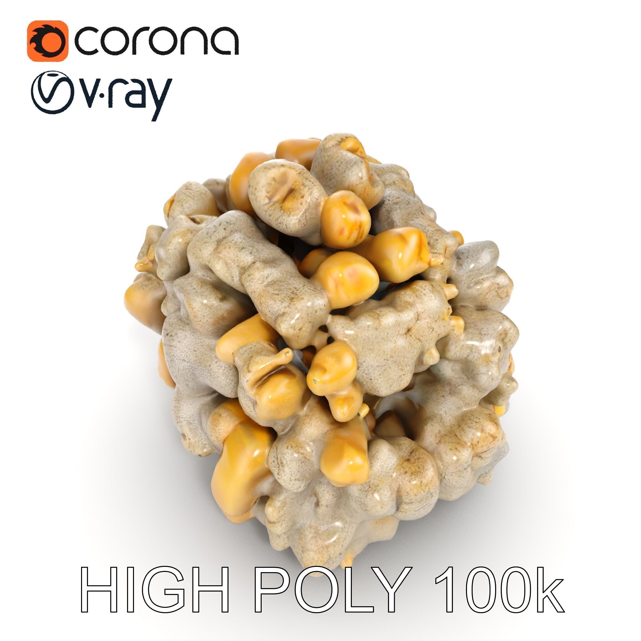Realistic Coral Stone Model Pack for D Environments Low-poly 3D model_13