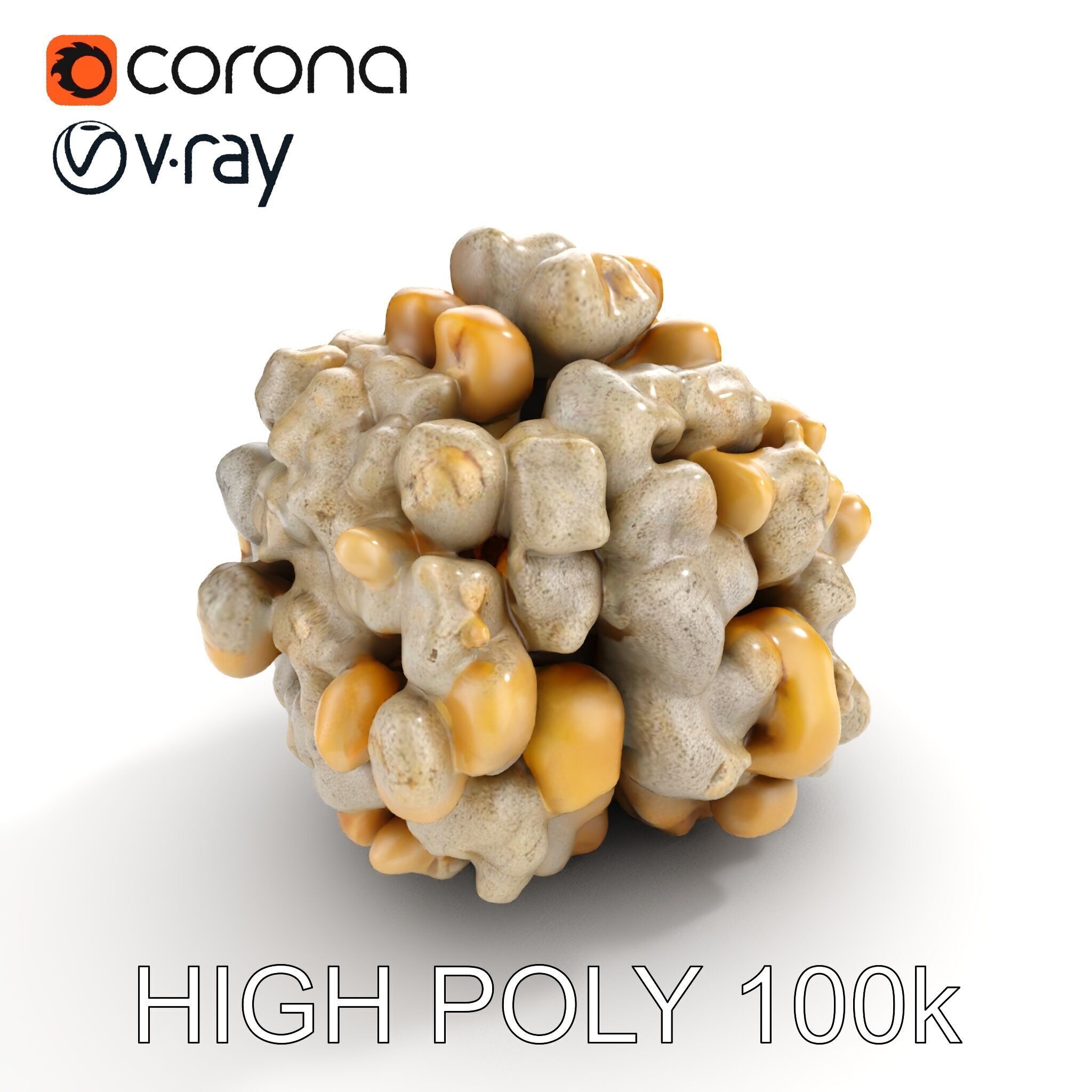 Realistic Coral Stone Model Pack for D Environments Low-poly 3D model_10