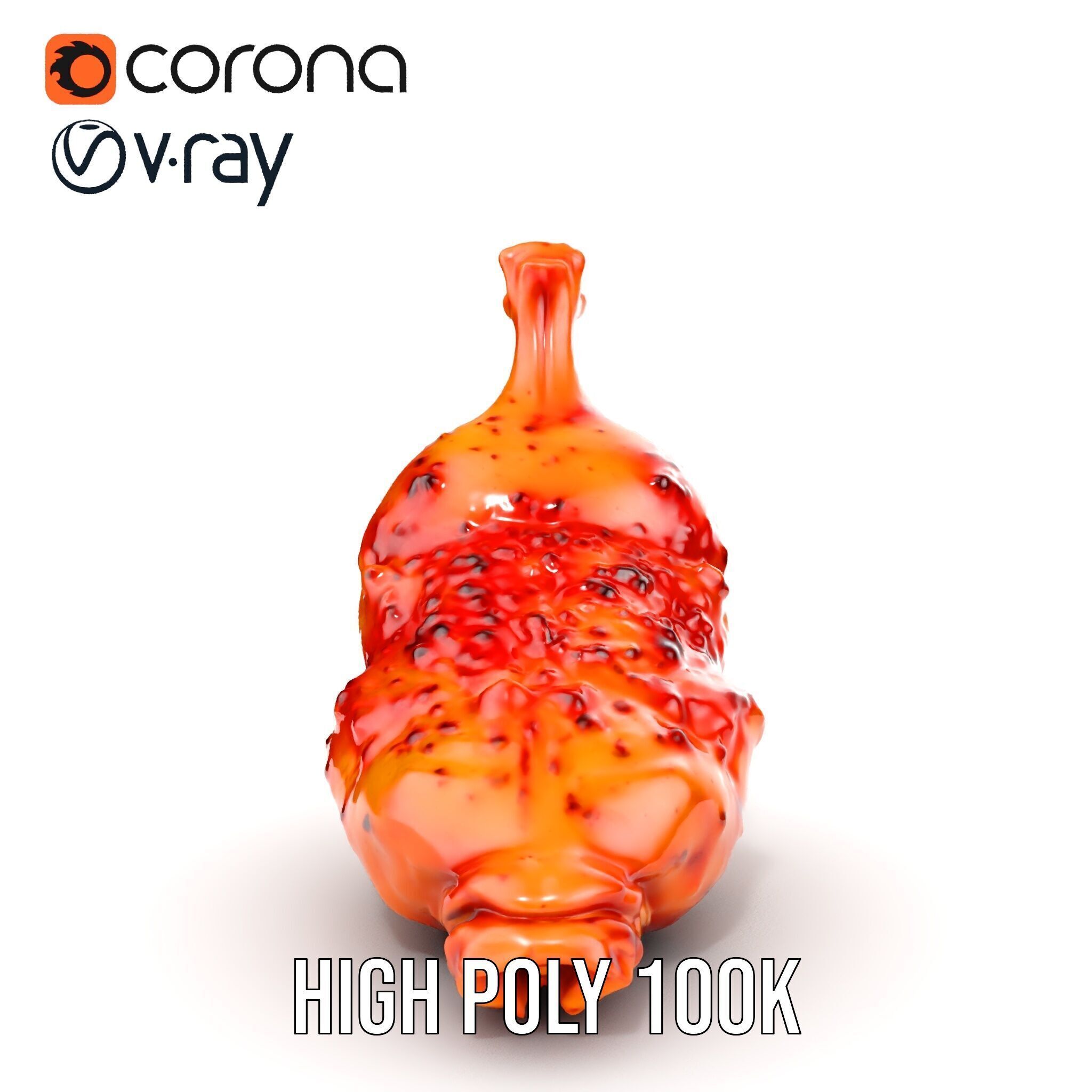 Spicy Chicken Drumstick D Model Pack Low-poly 3D model_22