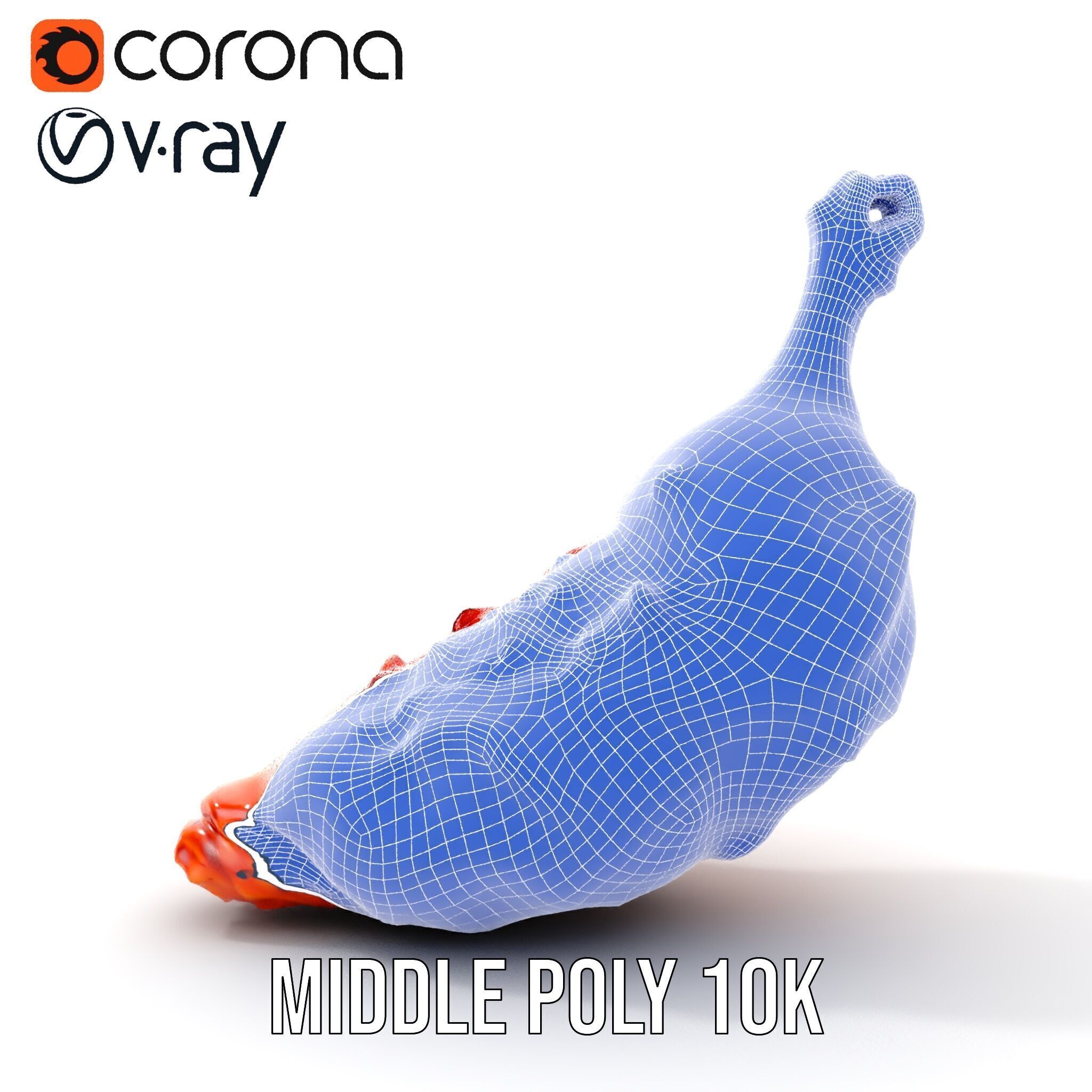 Spicy Chicken Drumstick D Model Pack Low-poly 3D model_29