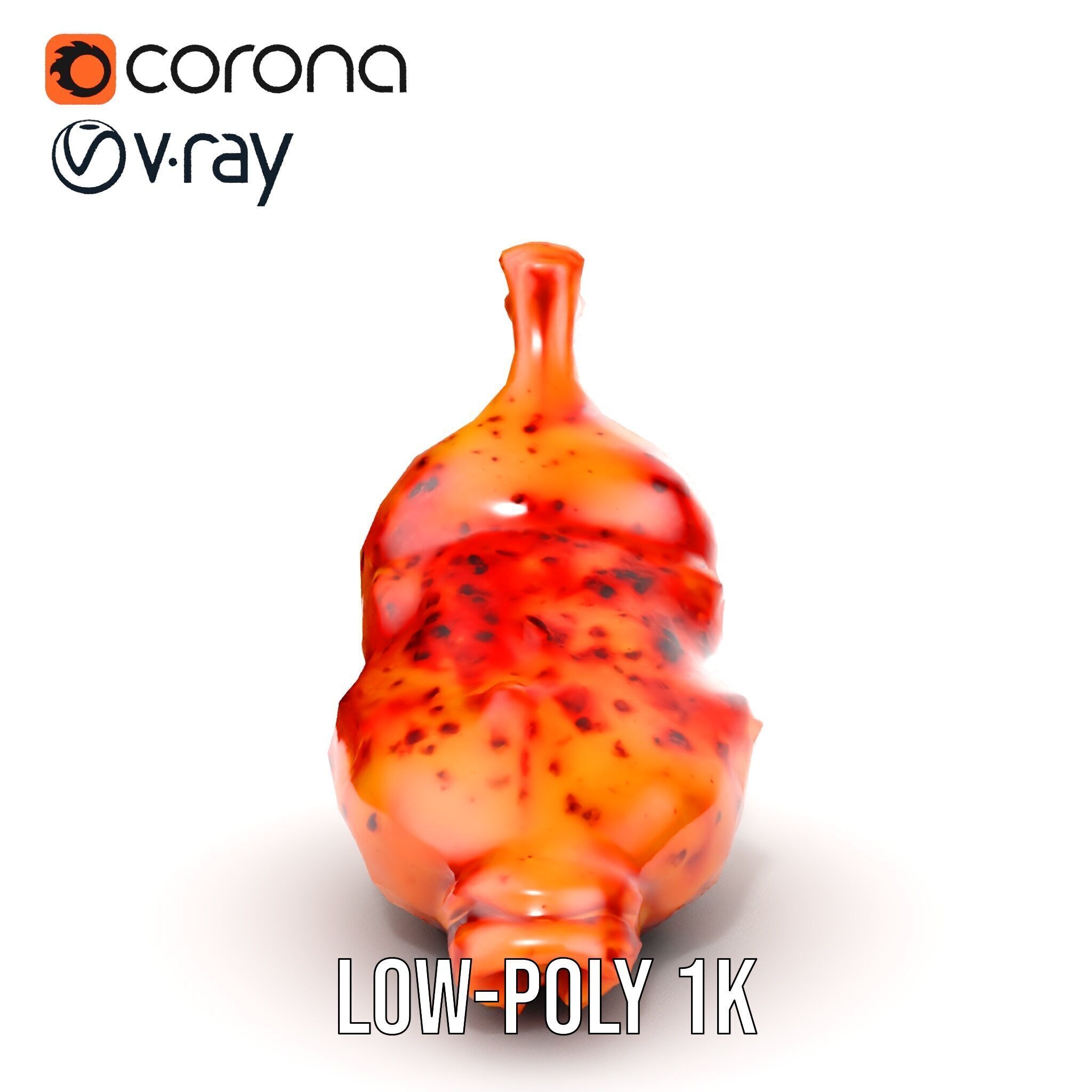 Spicy Chicken Drumstick D Model Pack Low-poly 3D model_18