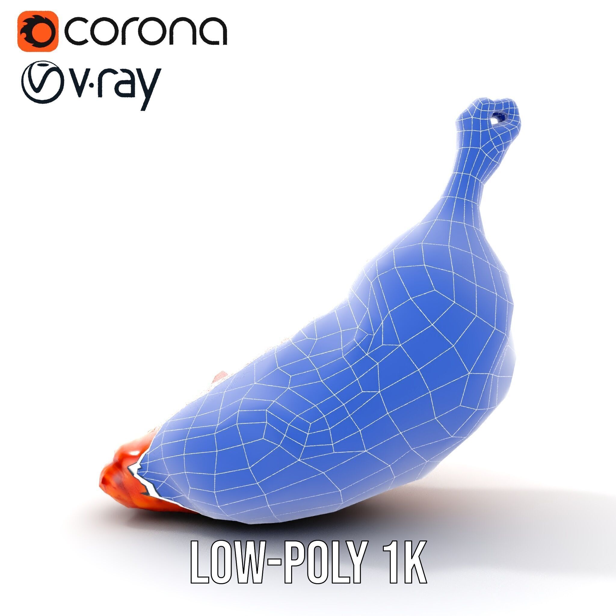 Spicy Chicken Drumstick D Model Pack Low-poly 3D model_10