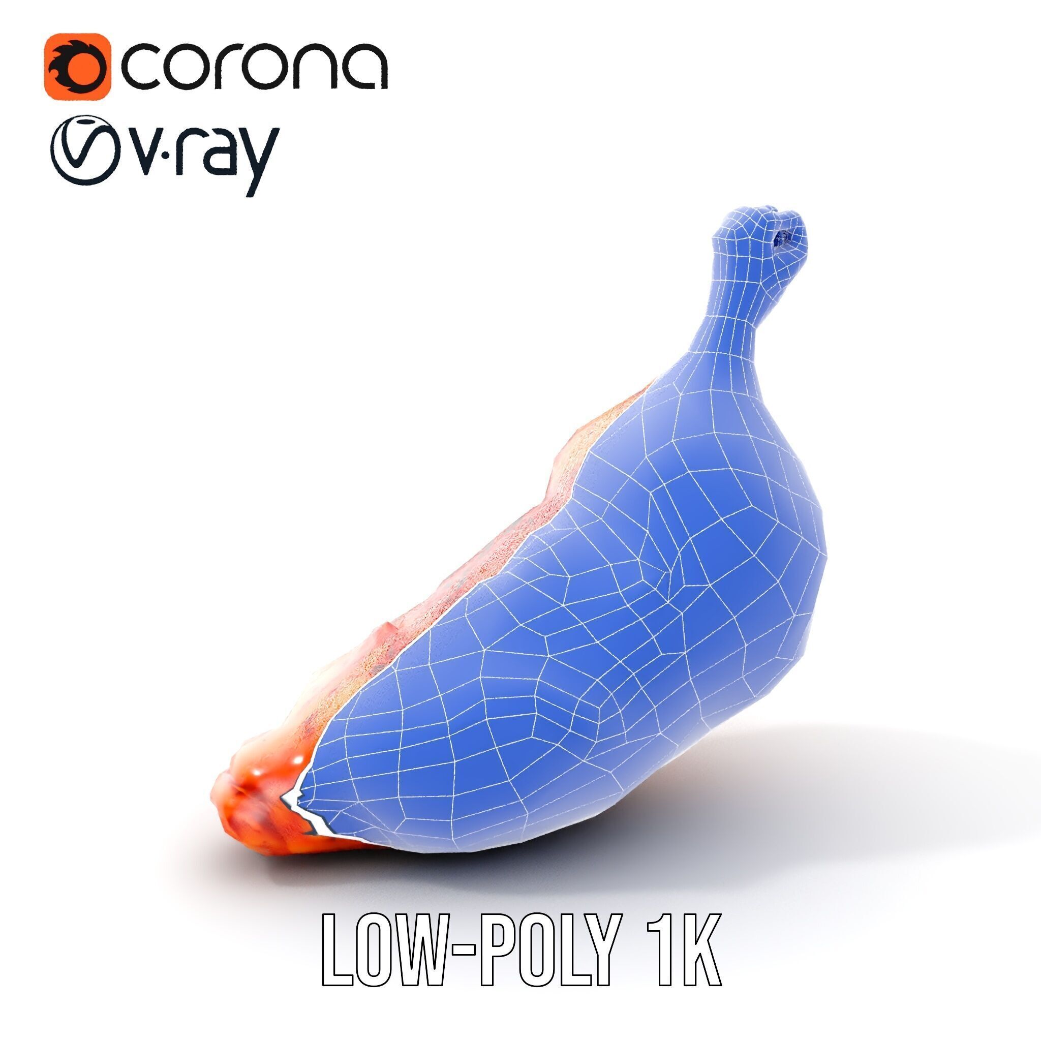 Spicy Chicken Drumstick D Model Pack Low-poly 3D model_30