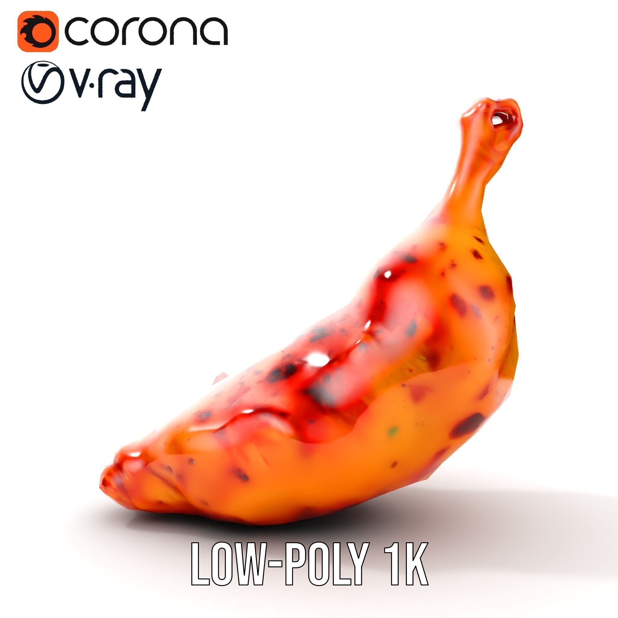 Spicy Chicken Drumstick D Model Pack Low-poly 3D model_33