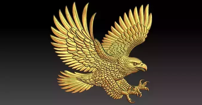5 eagle CNC Relief Model