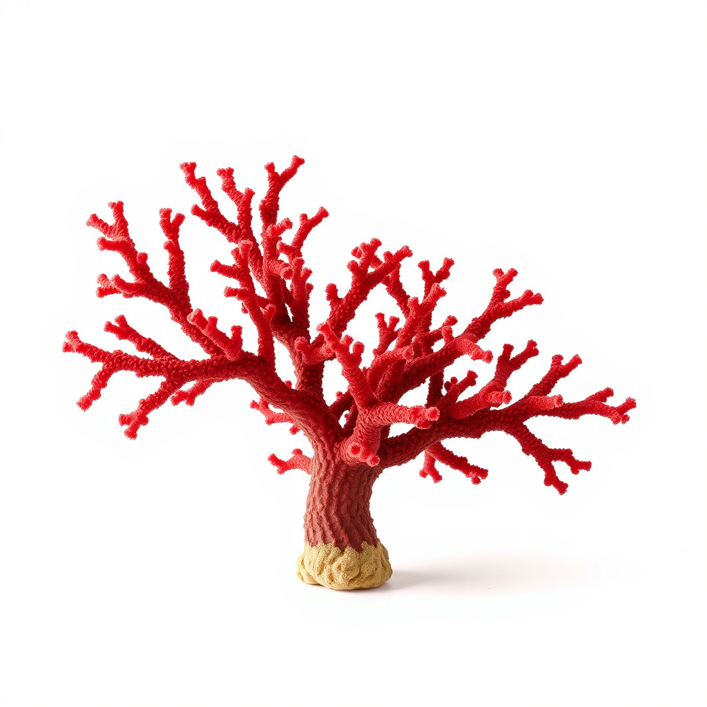 Vibrant Red Coral Reef Model Pack Low-poly 3D model_3
